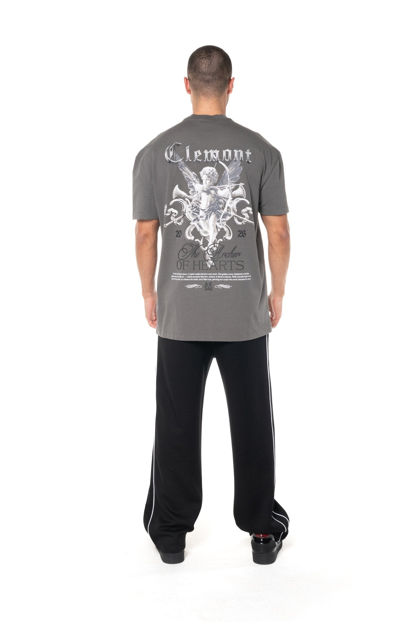 CAMISETA MASCULINA DIMORA GRIS OSCURO CLEMONT - Clemont Oficial
