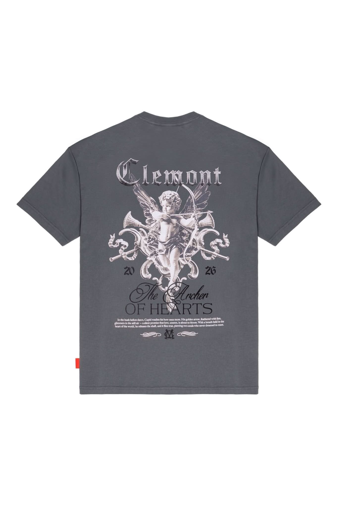 CAMISETA MASCULINA DIMORA GRIS OSCURO CLEMONT - Clemont Oficial