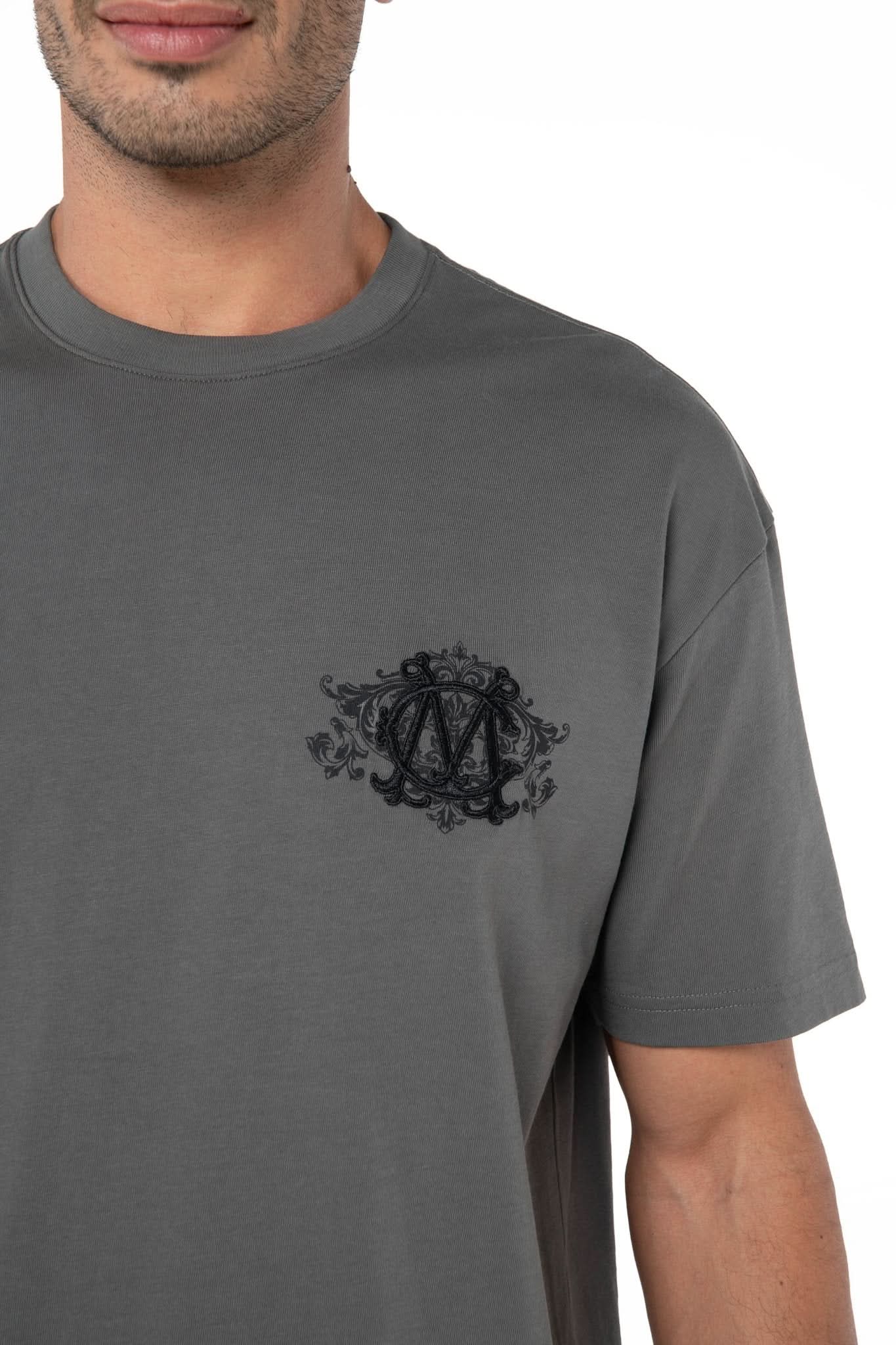 CAMISETA MASCULINA MUSCHIO GRIS OSCURO CLEMONT - Clemont Oficial