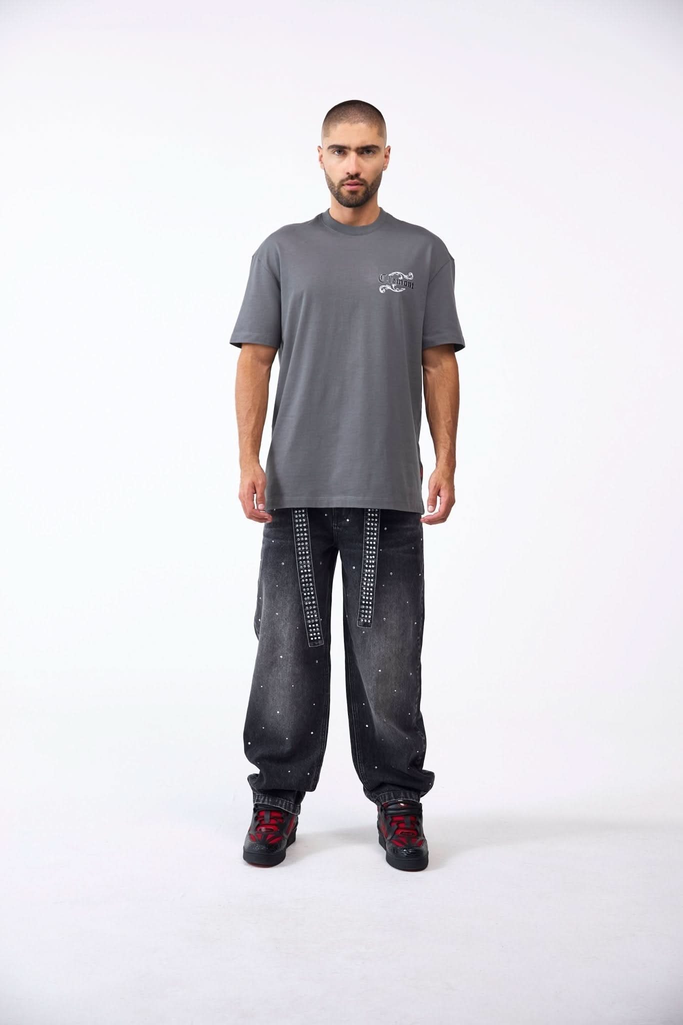 CAMISETA MASCULINO BENEVOLENZA GRIS OSCURO CLEMONT - CLEMONT.CO S.A.S.