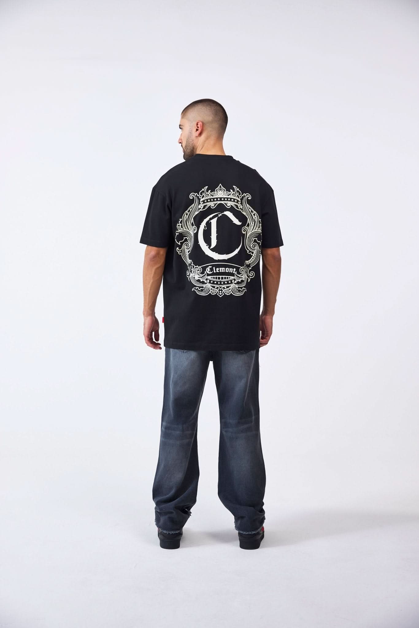 CAMISETA MASCULINO GIOIOSO NEGRO CLEMONT - Clemont Oficial