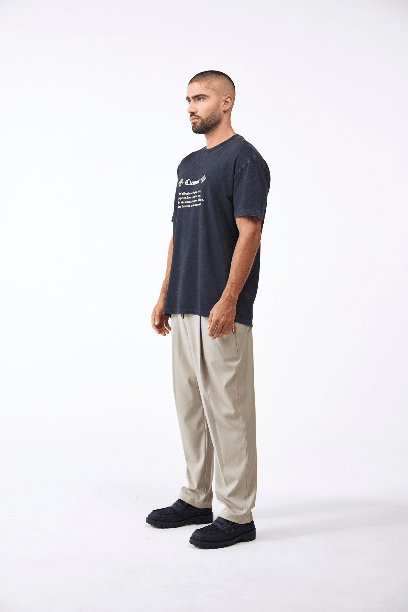 CAMISETA MASCULINO INQUIETANTE NEGRO CLEMONT - CLEMONT.CO S.A.S.