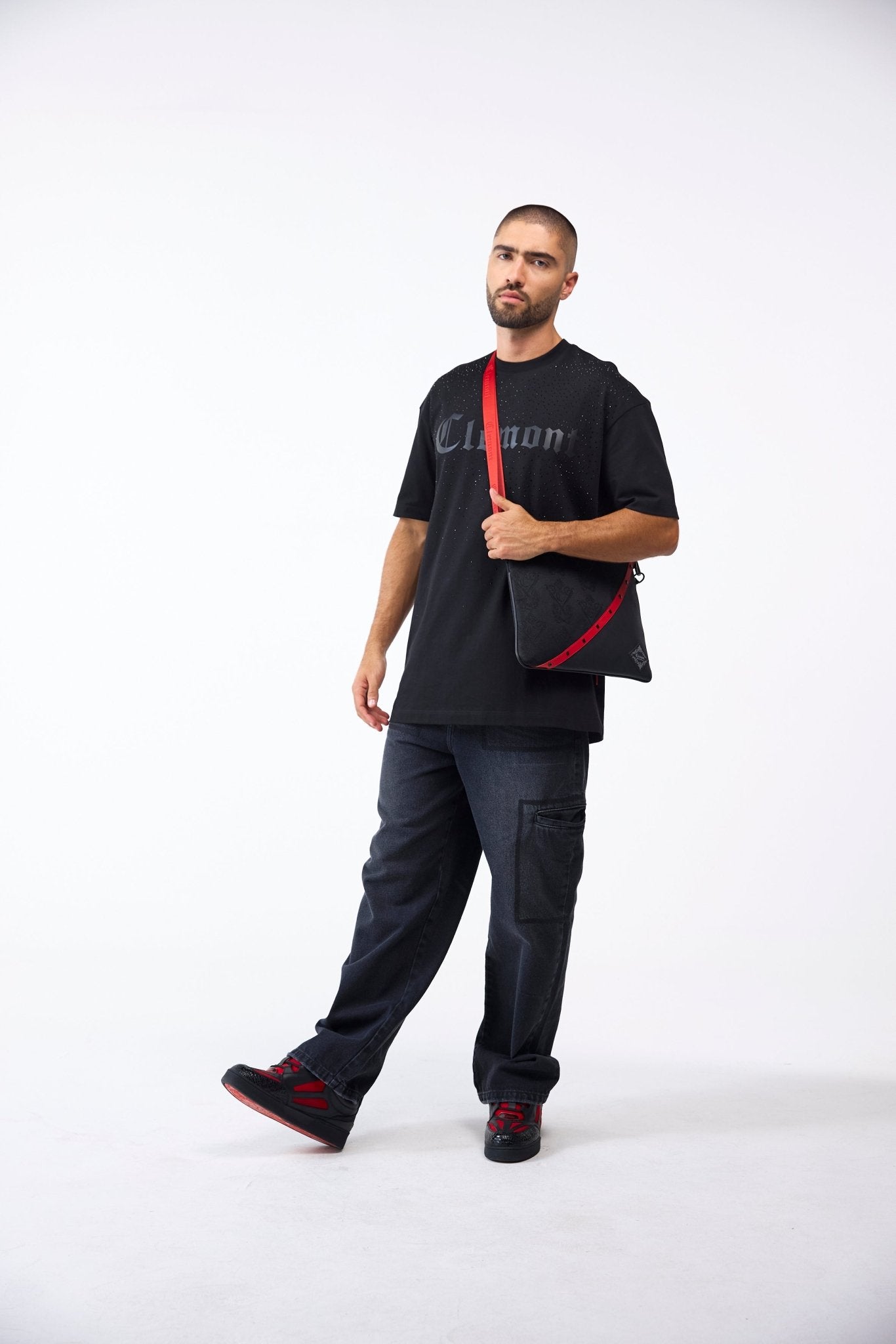 CAMISETA MASCULINO INTERLUDIO NEGRO CLEMONT - CLEMONT.CO S.A.S.