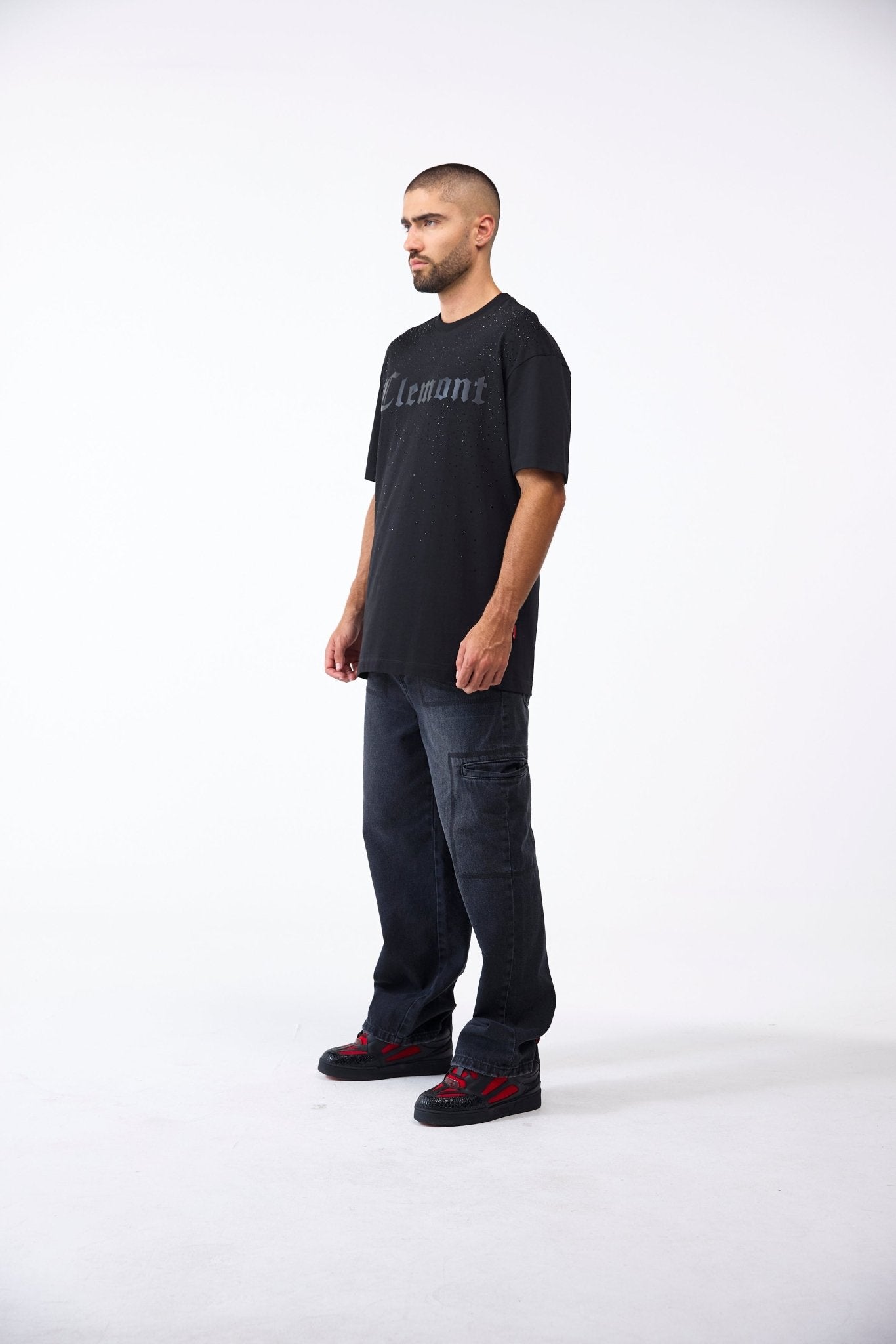 CAMISETA MASCULINO INTERLUDIO NEGRO CLEMONT - CLEMONT.CO S.A.S.