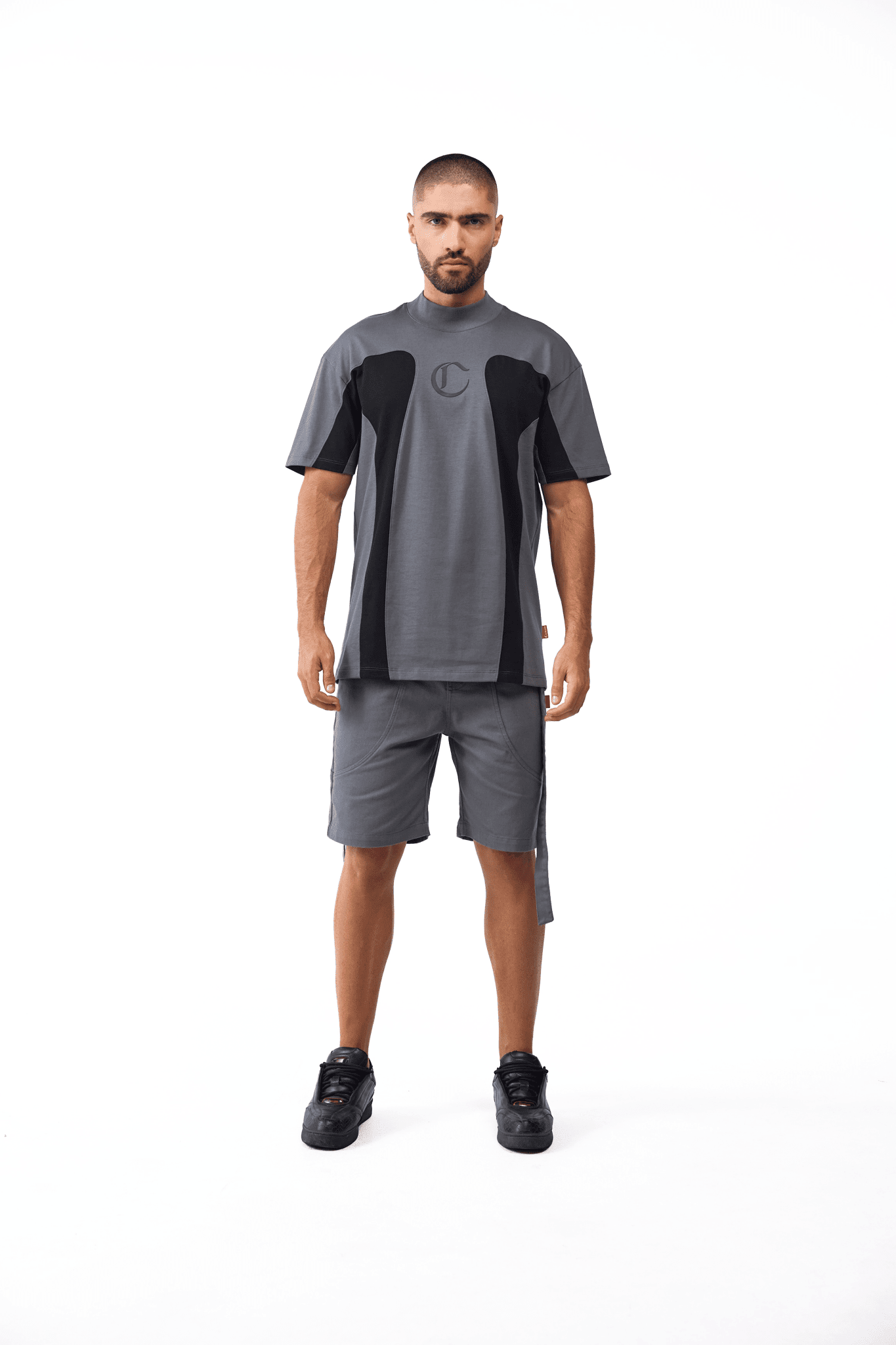 CAMISETA MASCULINO RAGNO GRIS/NEGRO CLEMONT - CLEMONT.CO S.A.S.