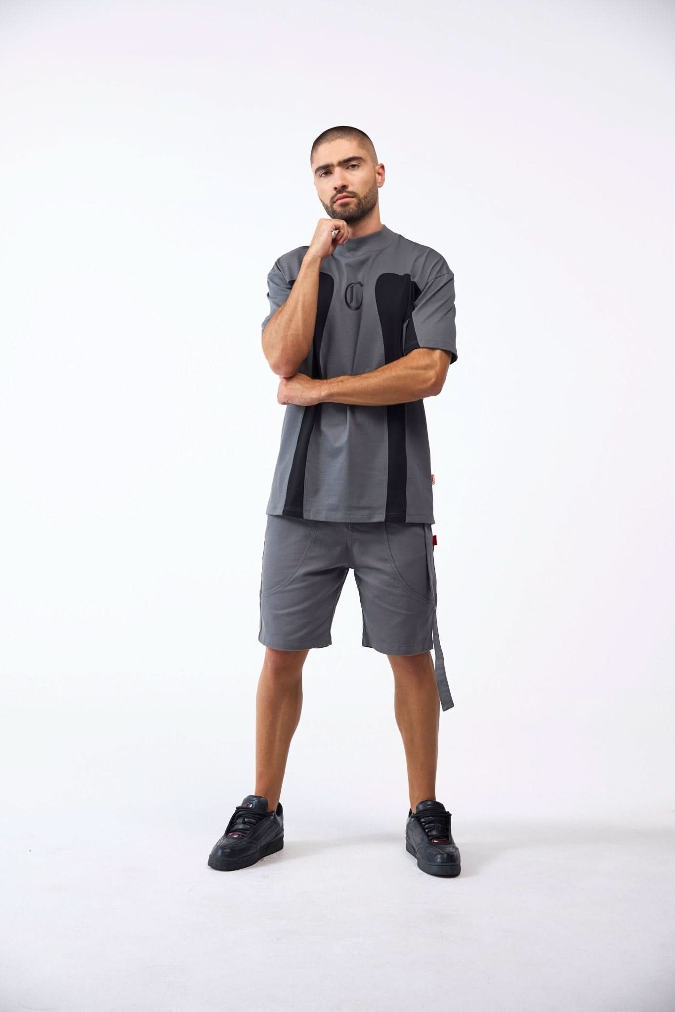 CAMISETA MASCULINO RAGNO GRIS/NEGRO CLEMONT - CLEMONT.CO S.A.S.