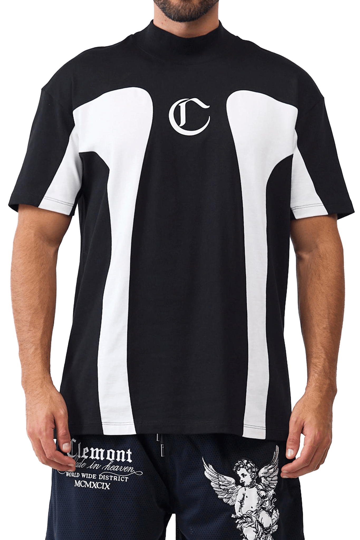 CAMISETA MASCULINO RAGNO NEGRO/CREMA CLEMONT - CLEMONT.CO S.A.S.