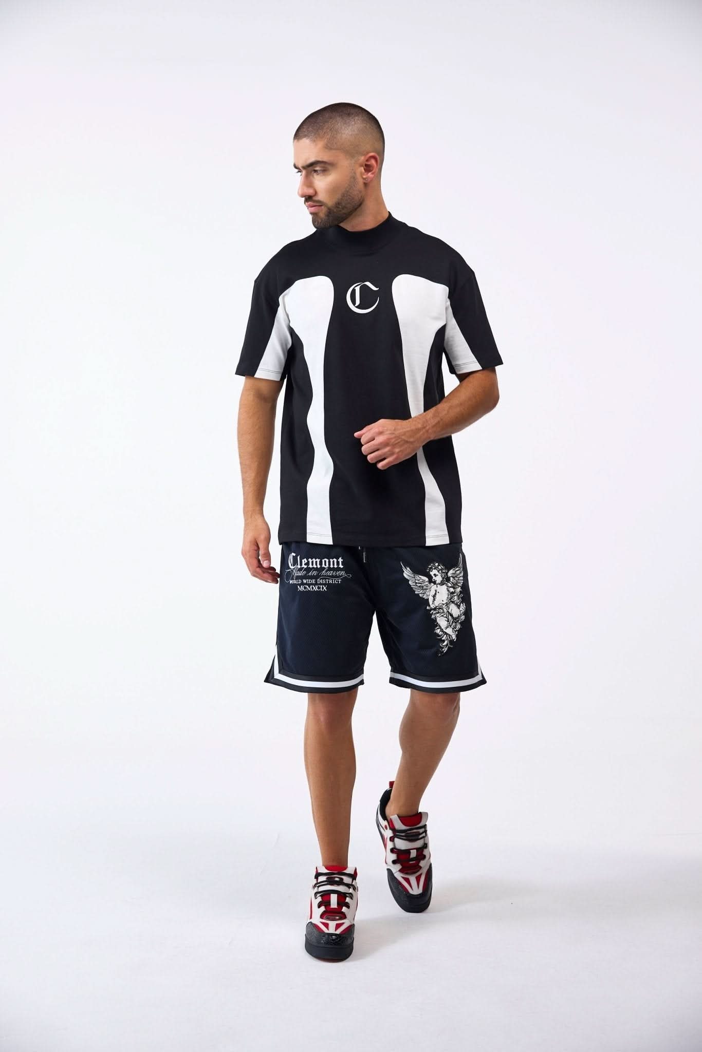 CAMISETA MASCULINO RAGNO NEGRO/CREMA CLEMONT - CLEMONT.CO S.A.S.