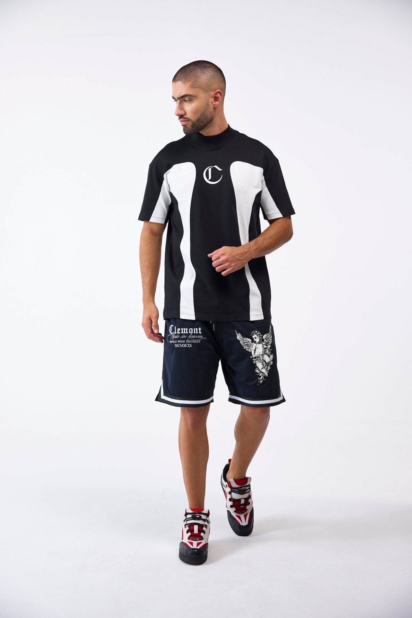 CAMISETA MASCULINO RAGNO NEGRO/CREMA CLEMONT - CLEMONT.CO S.A.S.