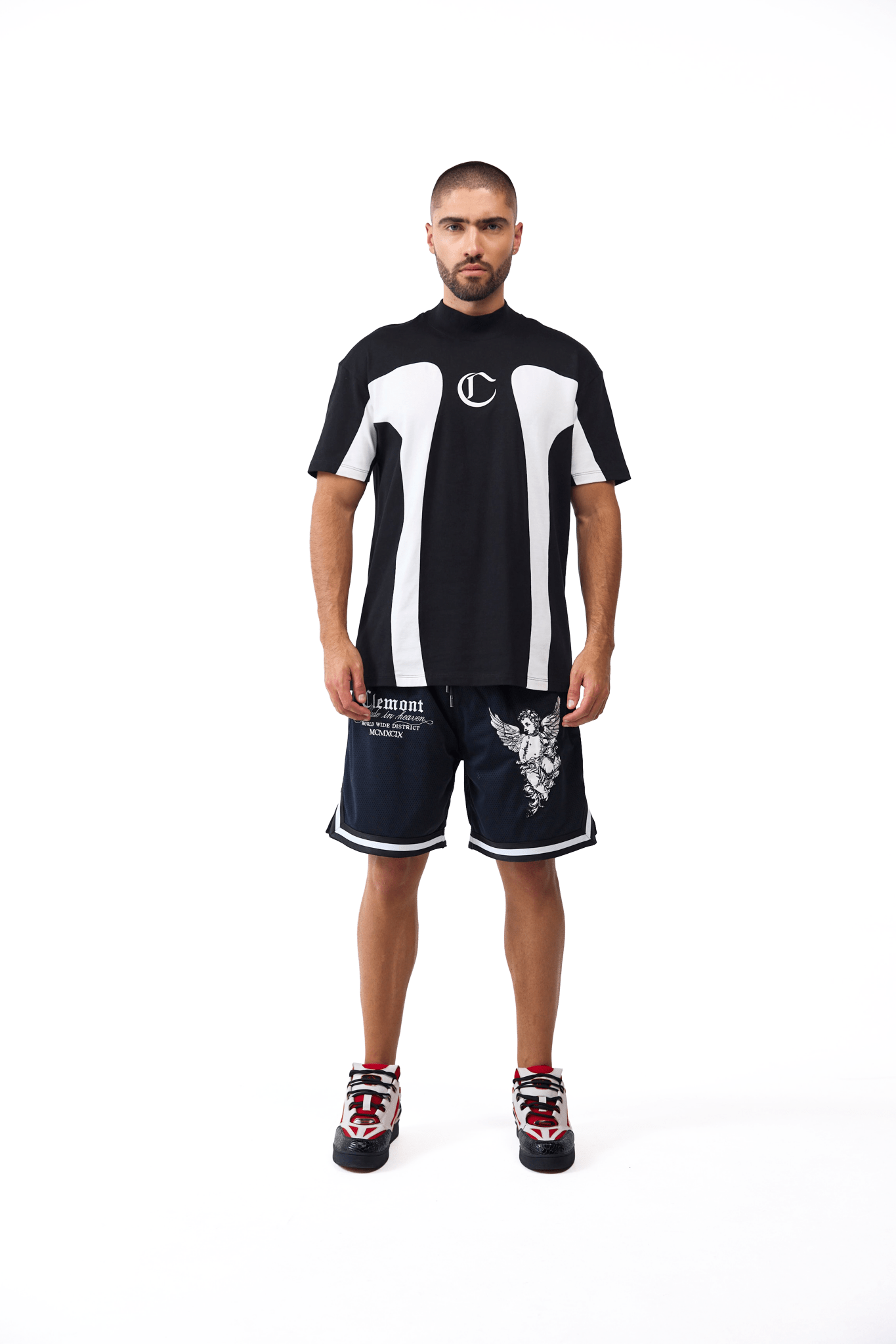 CAMISETA MASCULINO RAGNO NEGRO/CREMA CLEMONT - CLEMONT.CO S.A.S.