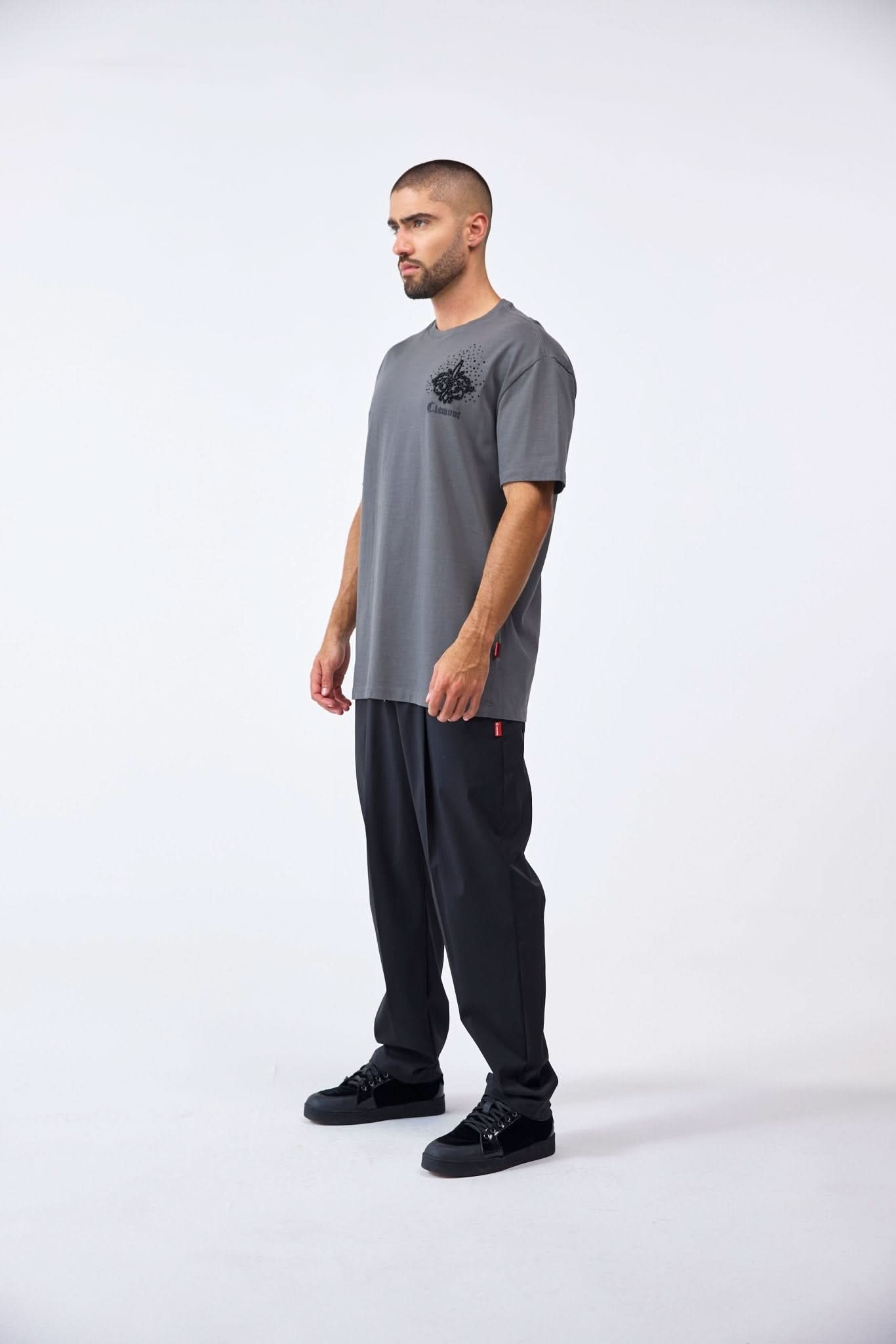 CAMISETA MASCULINO TELESMA GRIS OSCURO CLEMONT - CLEMONT.CO S.A.S.