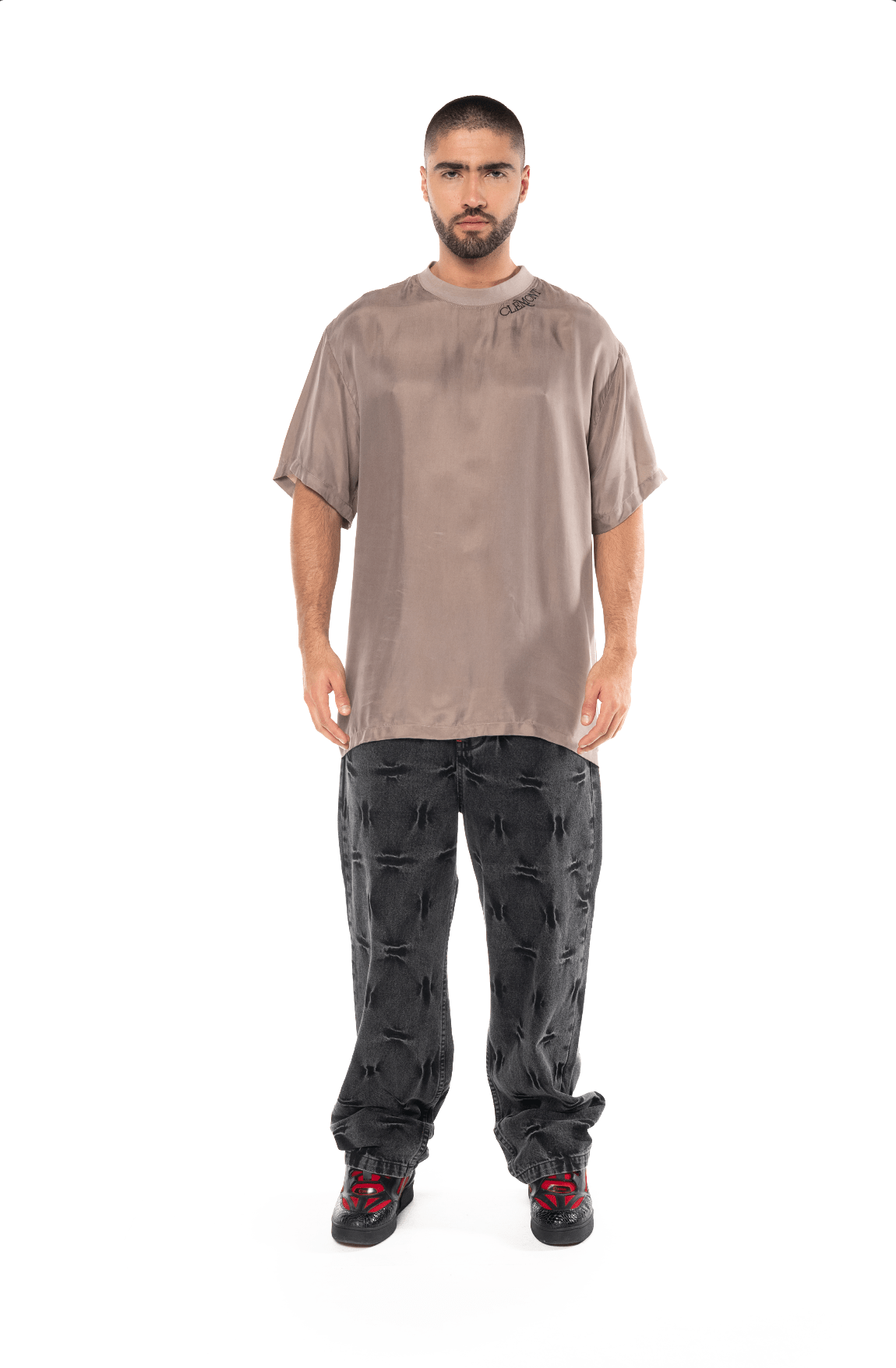 CAMISETA OVERSIZED ANGOSCIA NUDE MASCULINO CLEMONT - CLEMONT.CO S.A.S.
