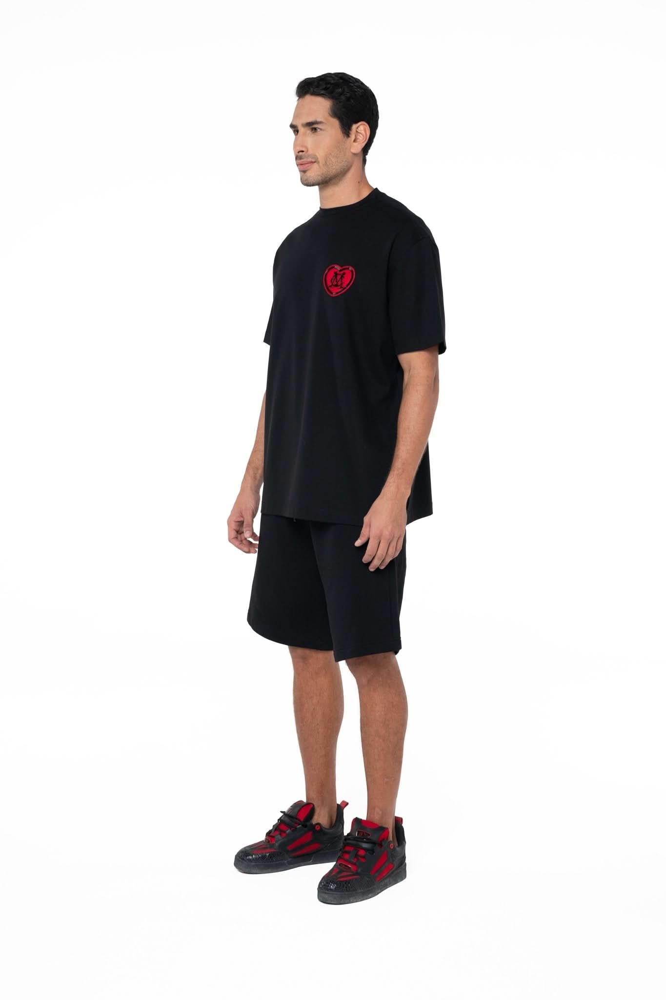 CAMISETA OVERSIZED MASCULINA ACCOGLIENZA NEGRO CLEMONT - Clemont Oficial