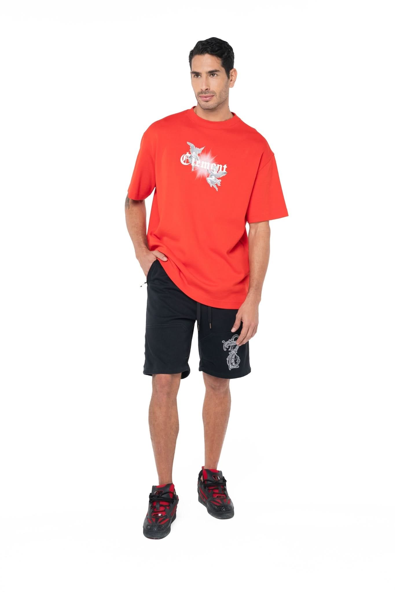 CAMISETA OVERSIZED MASCULINA RIFIORIRE ROJO CLEMONT - Clemont Oficial