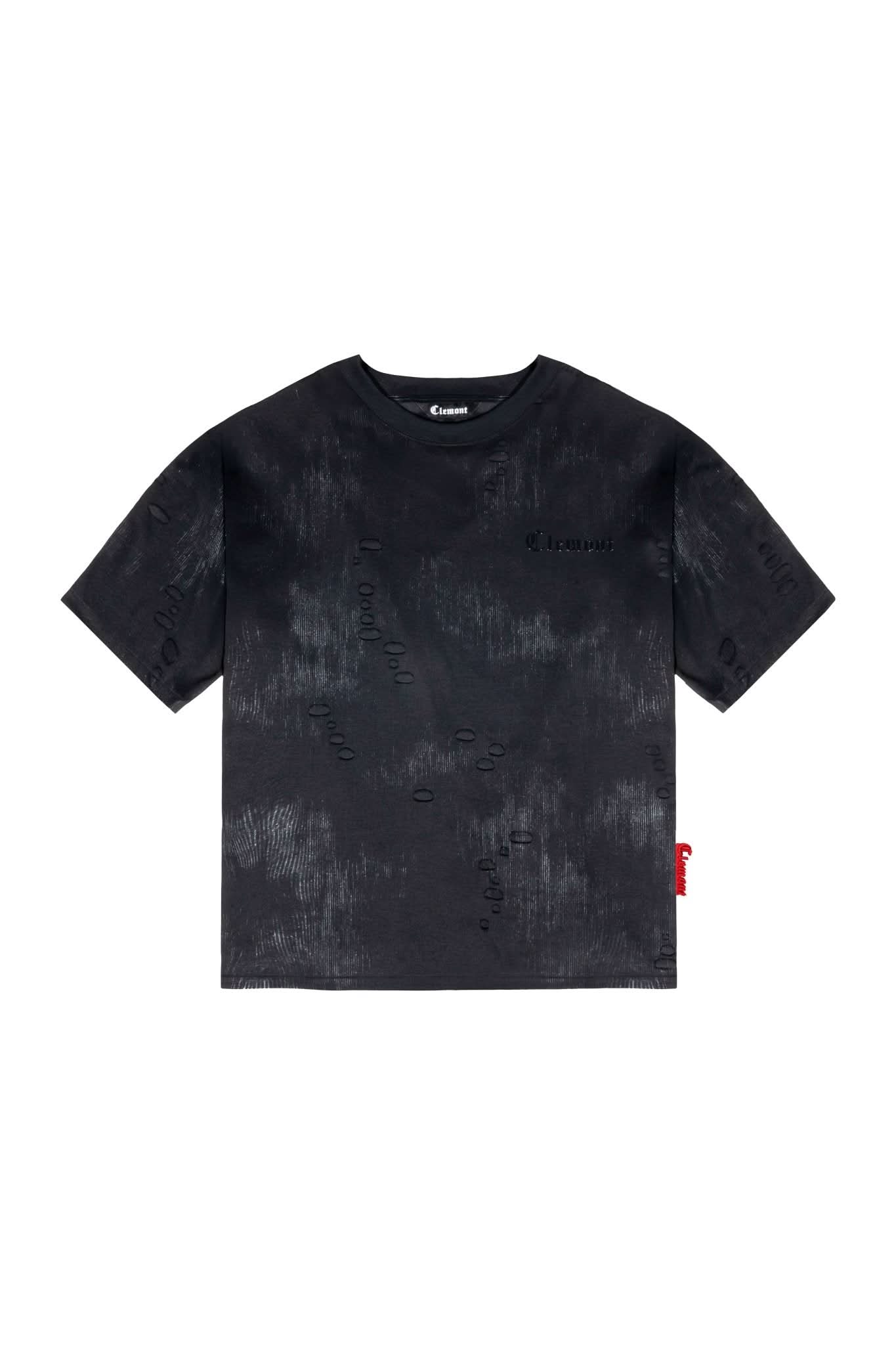 CAMISETA OVERSIZED MASCULINO ESTIVO NEGRO/SILVER CLEMONT - Clemont Oficial