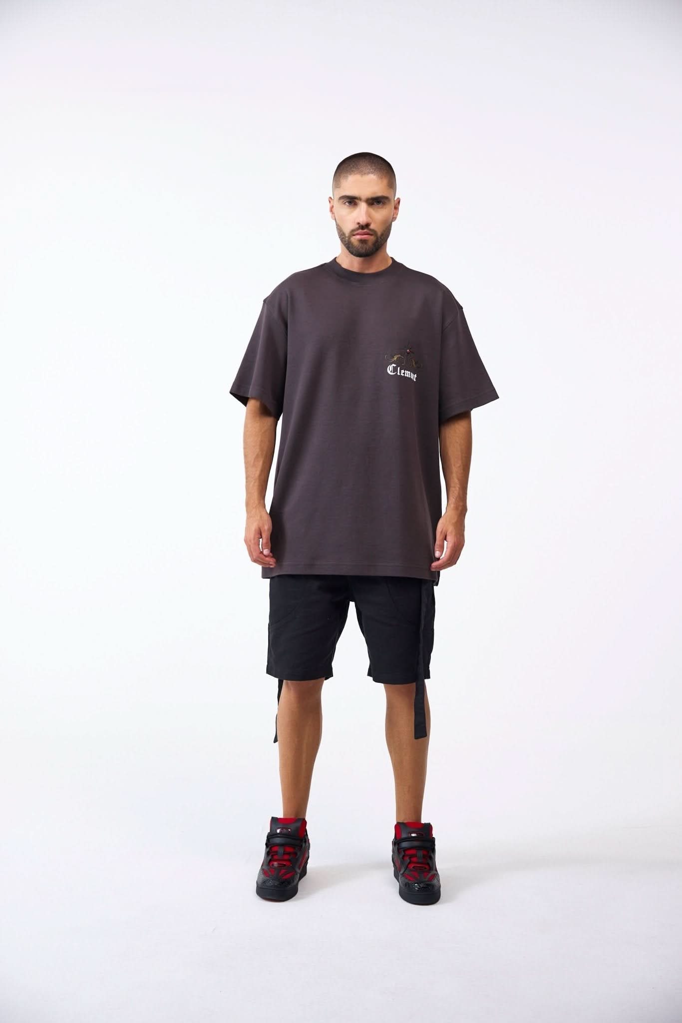 CAMISETA OVERSIZED MASCULINO FILIGRANA MOCCA CLEMONT - CLEMONT.CO S.A.S.