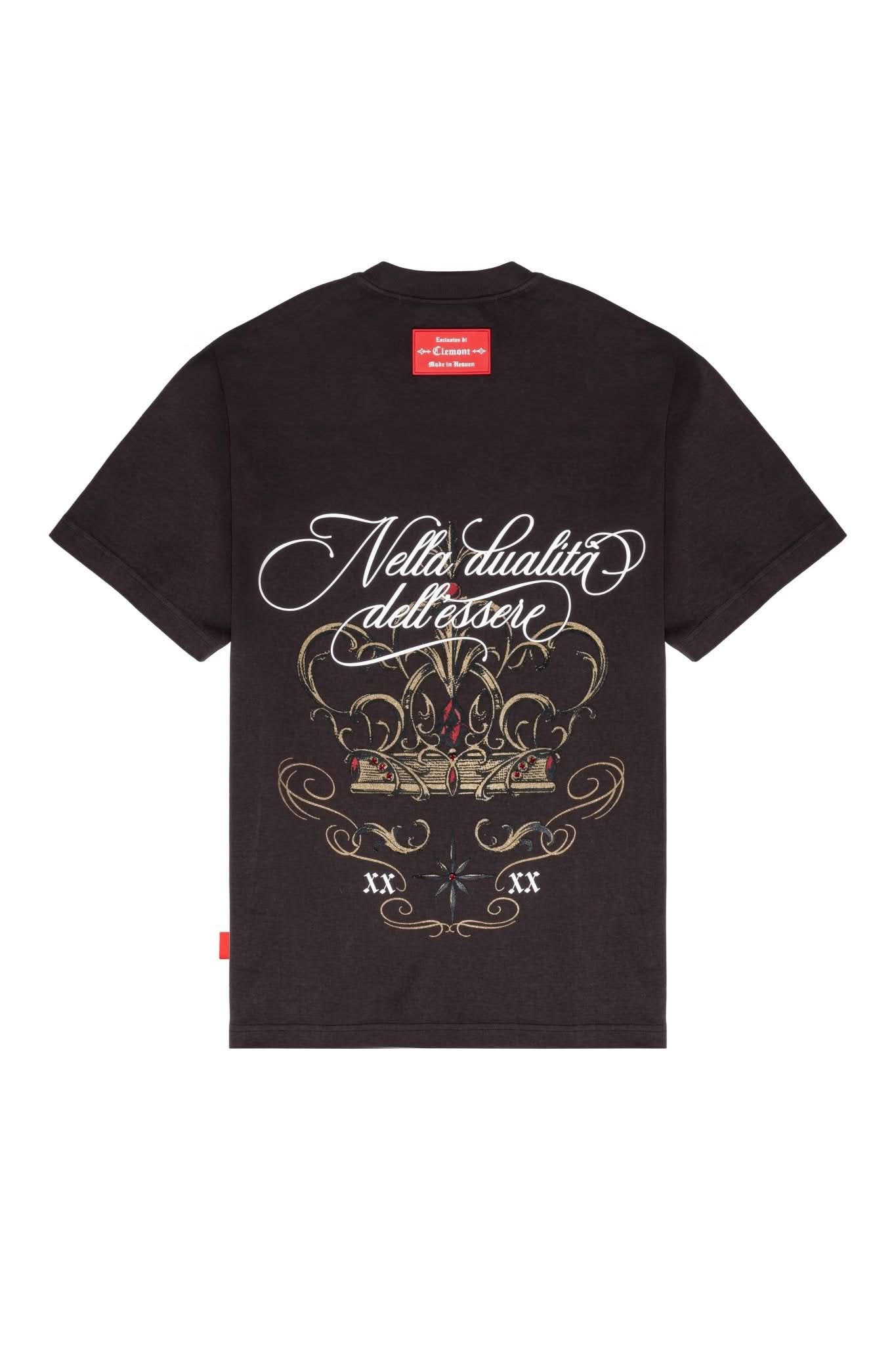 CAMISETA OVERSIZED MASCULINO FILIGRANA MOCCA CLEMONT - CLEMONT.CO S.A.S.