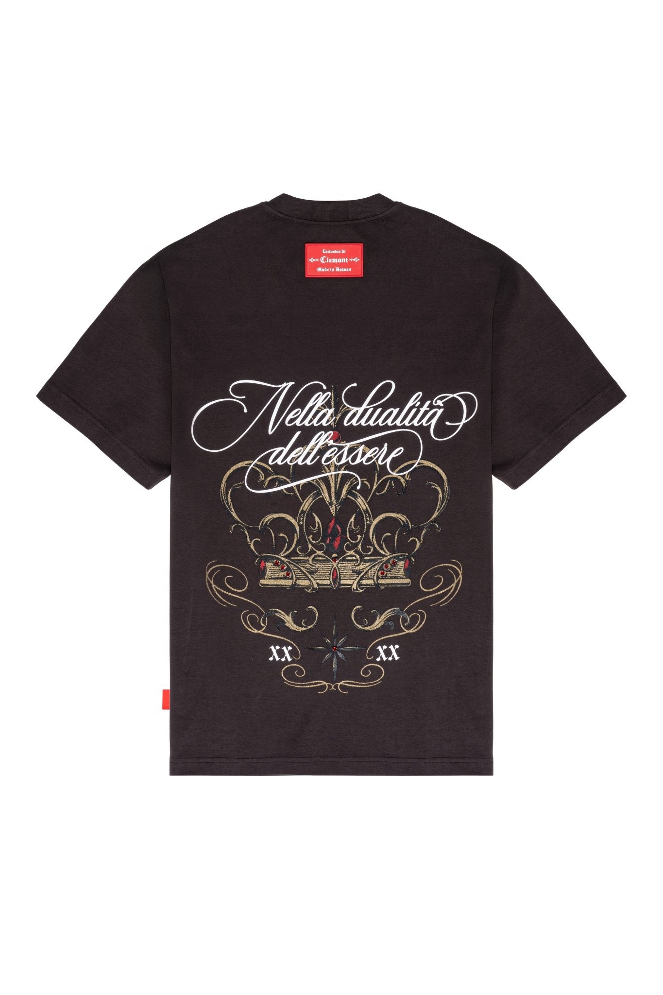 CAMISETA OVERSIZED MASCULINO FILIGRANA MOCCA CLEMONT - CLEMONT.CO S.A.S.