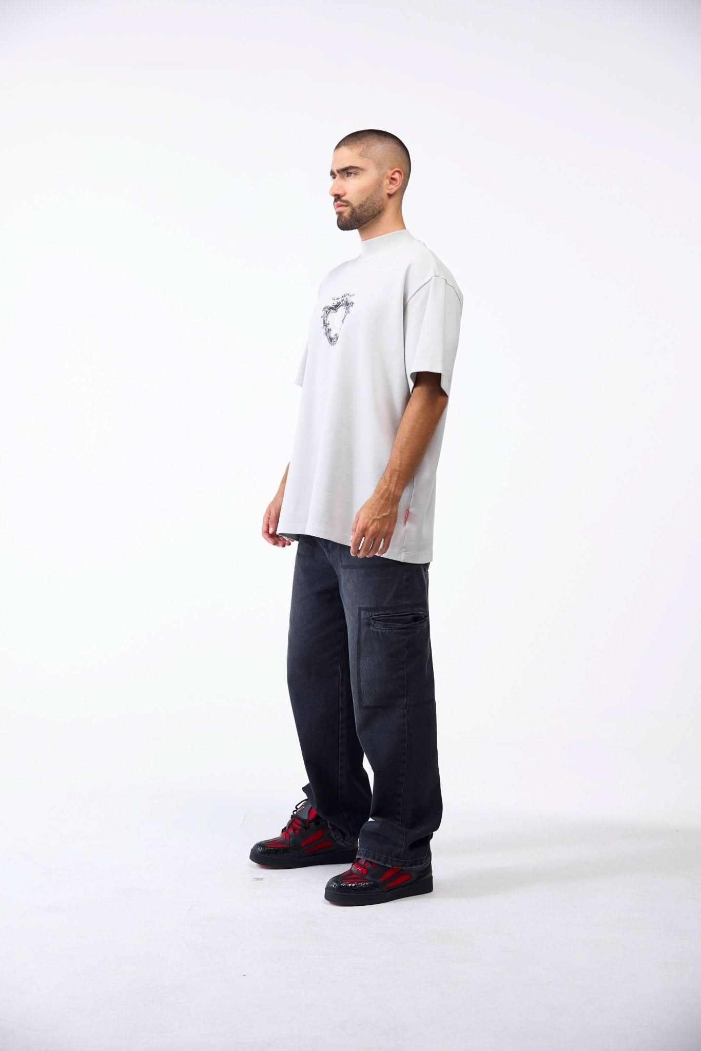 CAMISETA OVERSIZED MASCULINO MIRABILE GRIS CLEMONT - CLEMONT.CO S.A.S.