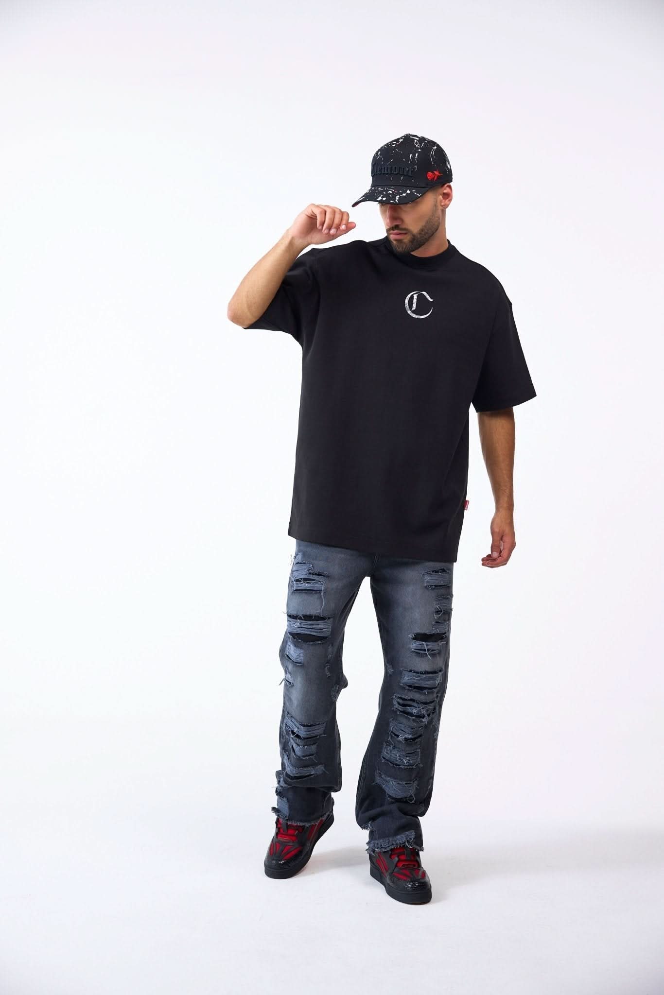 CAMISETA OVERSIZED MASCULINO NOCTURNA NEGRO CLEMONT - CLEMONT.CO S.A.S.