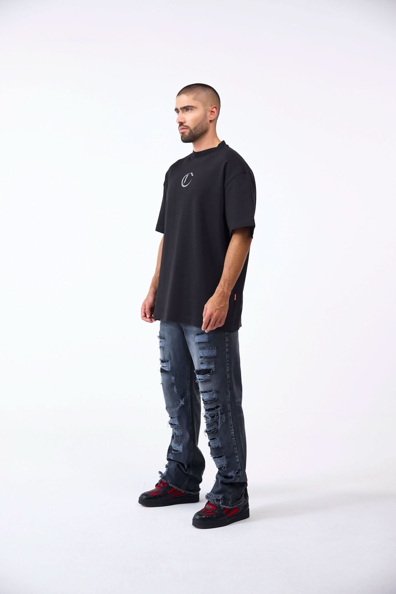 CAMISETA OVERSIZED MASCULINO NOCTURNA NEGRO CLEMONT - CLEMONT.CO S.A.S.