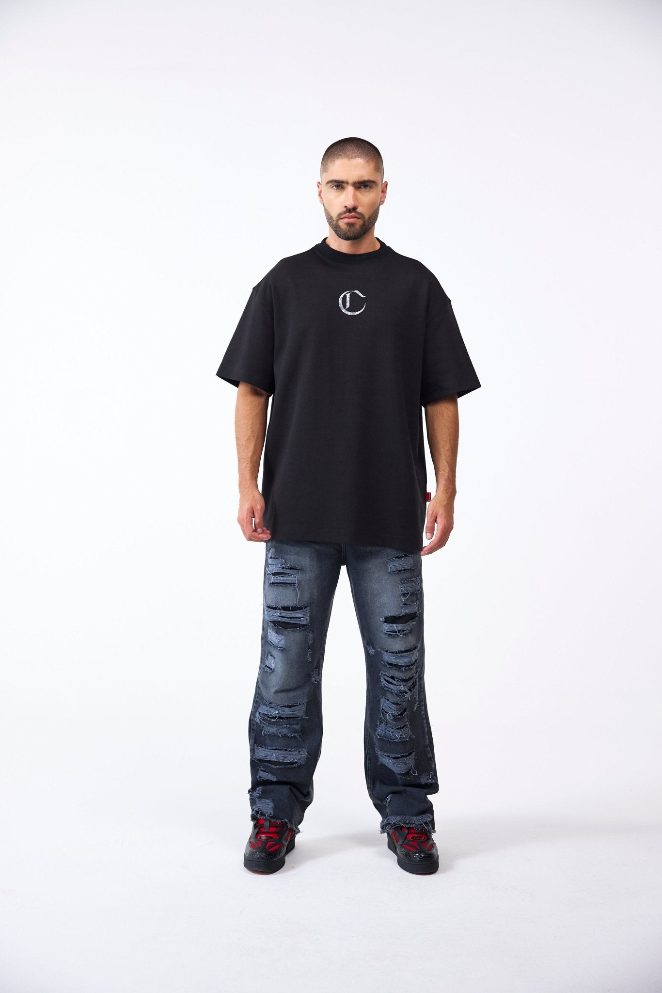 CAMISETA OVERSIZED MASCULINO NOCTURNA NEGRO CLEMONT - CLEMONT.CO S.A.S.