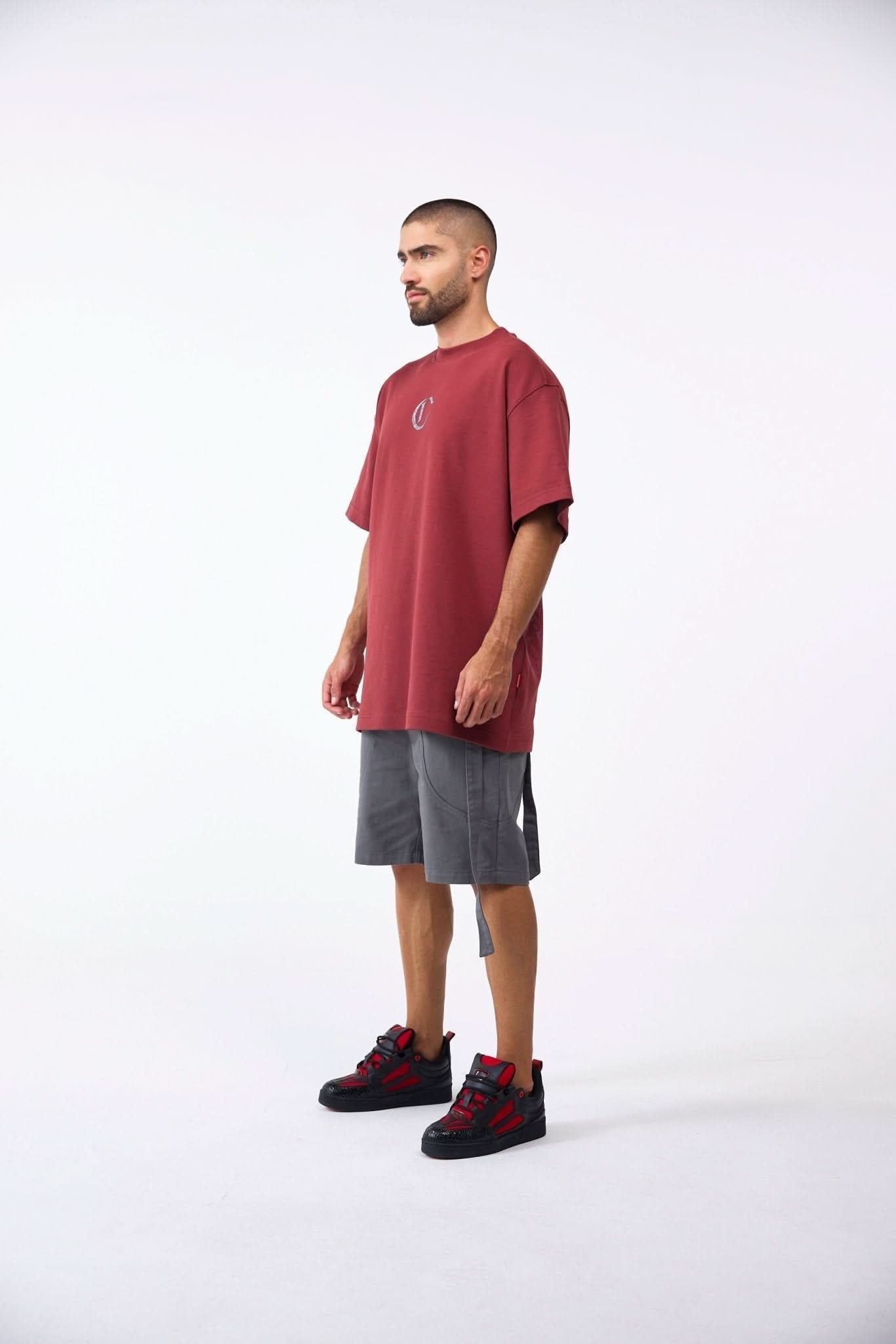 CAMISETA OVERSIZED MASCULINO NOCTURNA VINOTINTO CLEMONT - CLEMONT.CO S.A.S.