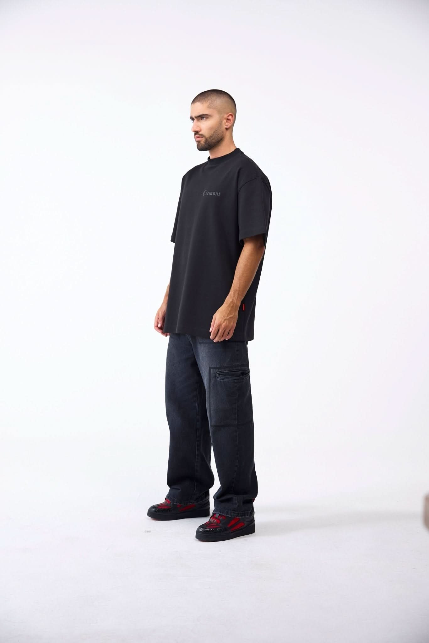 CAMISETA OVERSIZED MASCULINO ONIRICO NEGRO CLEMONT - CLEMONT.CO S.A.S.