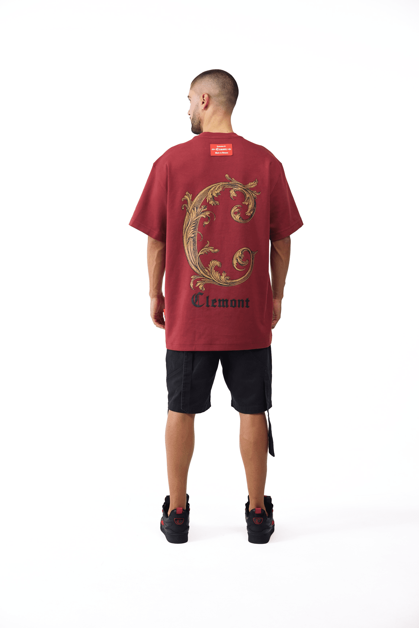 CAMISETA OVERSIZED MASCULINO ONIRICO VINOTINTO CLEMONT - CLEMONT.CO S.A.S.