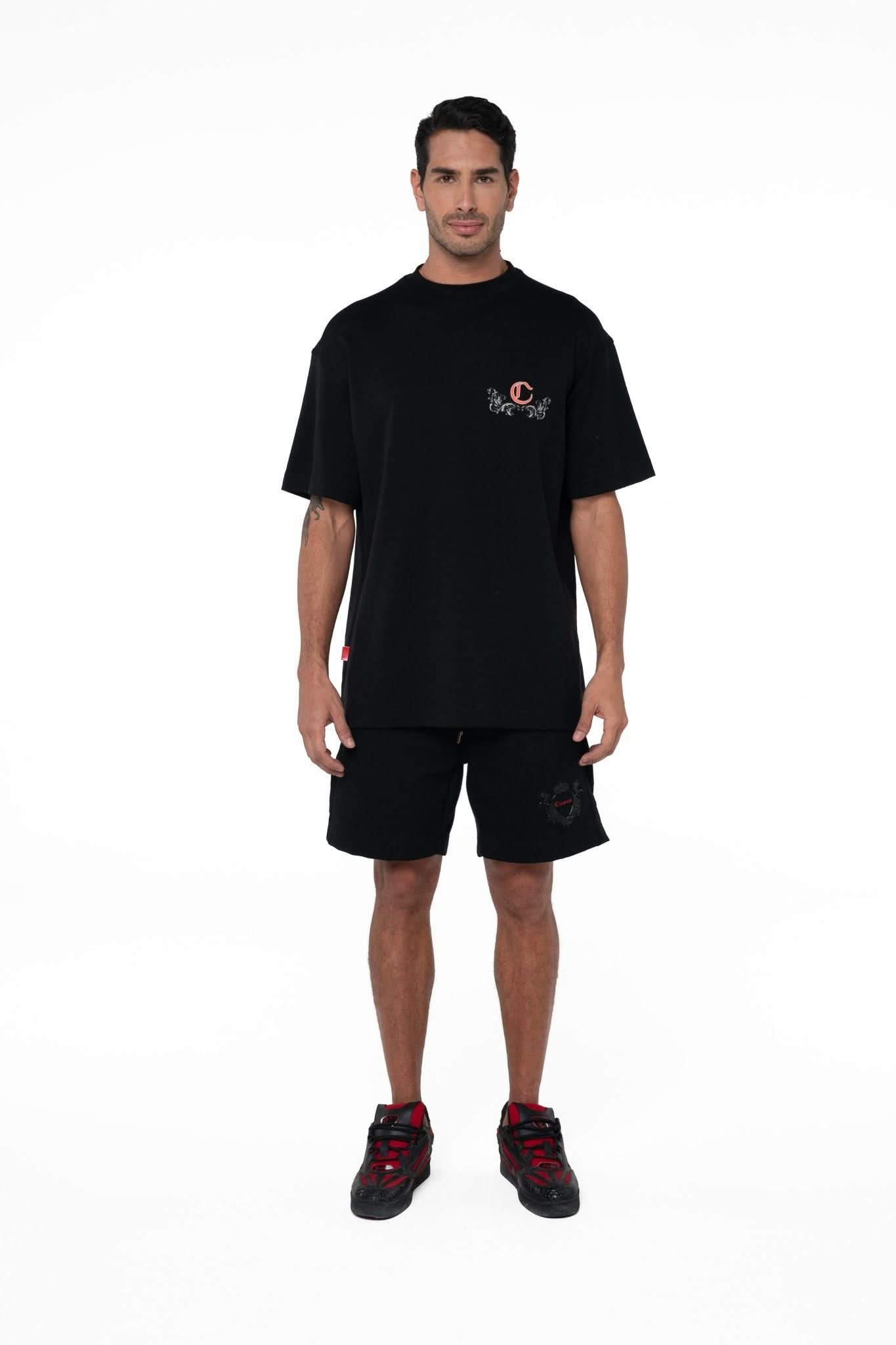 CAMISETA OVERSIZED MASCULINO PASSAGGIO NEGRO CLEMONT - Clemont Oficial