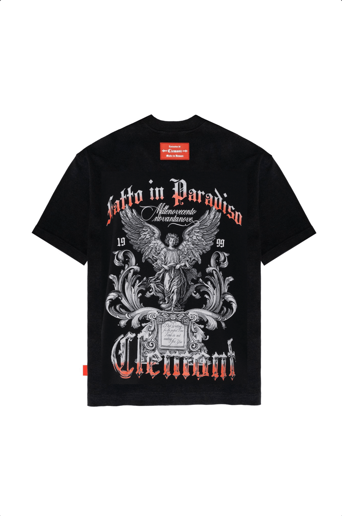 CAMISETA OVERSIZED MASCULINO PASSAGGIO NEGRO CLEMONT - Clemont Oficial
