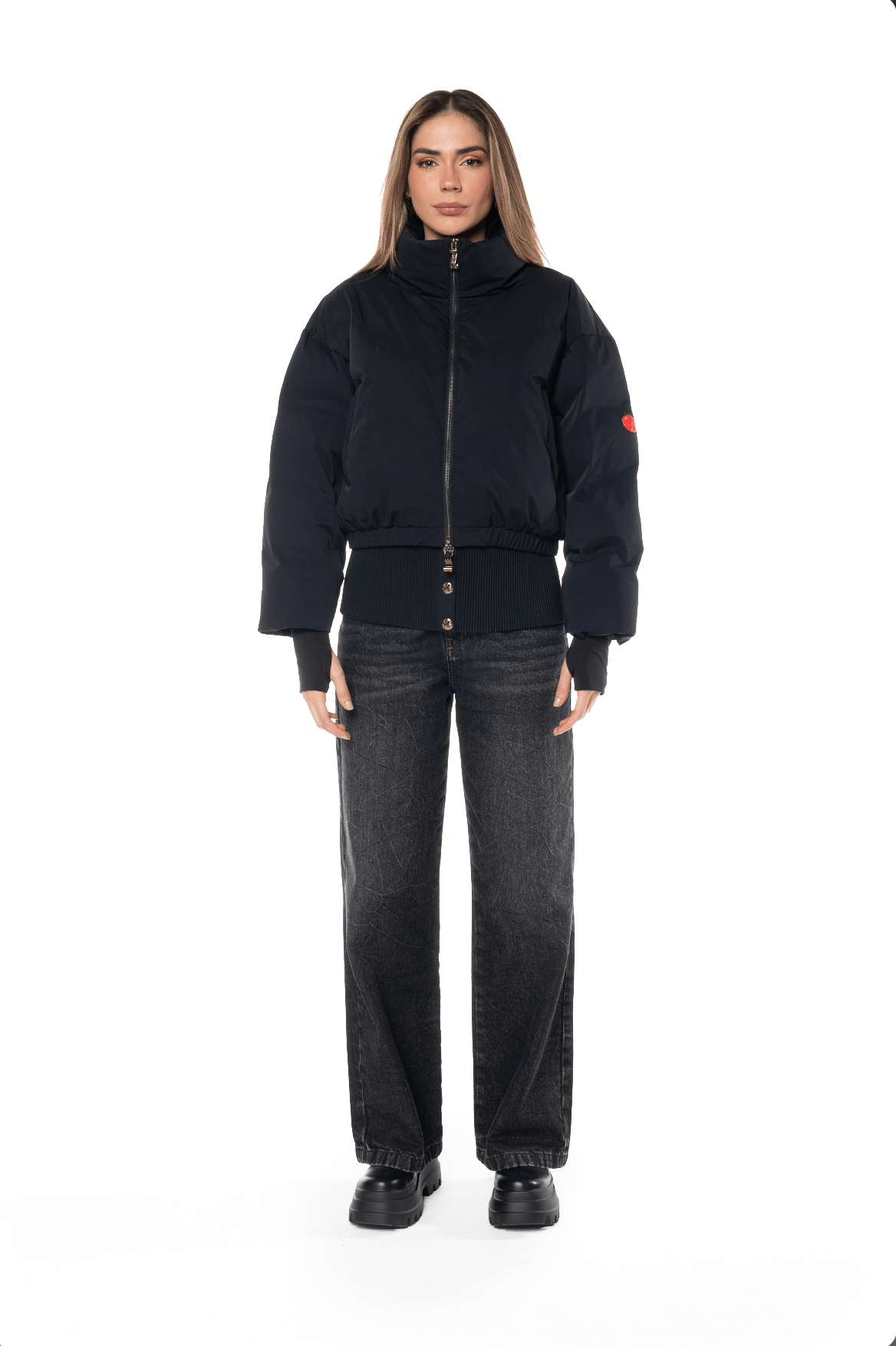 CHAQUETA CROP LYRA NEGRO FEMENINO CLEMONT - CLEMONT.CO S.A.S.