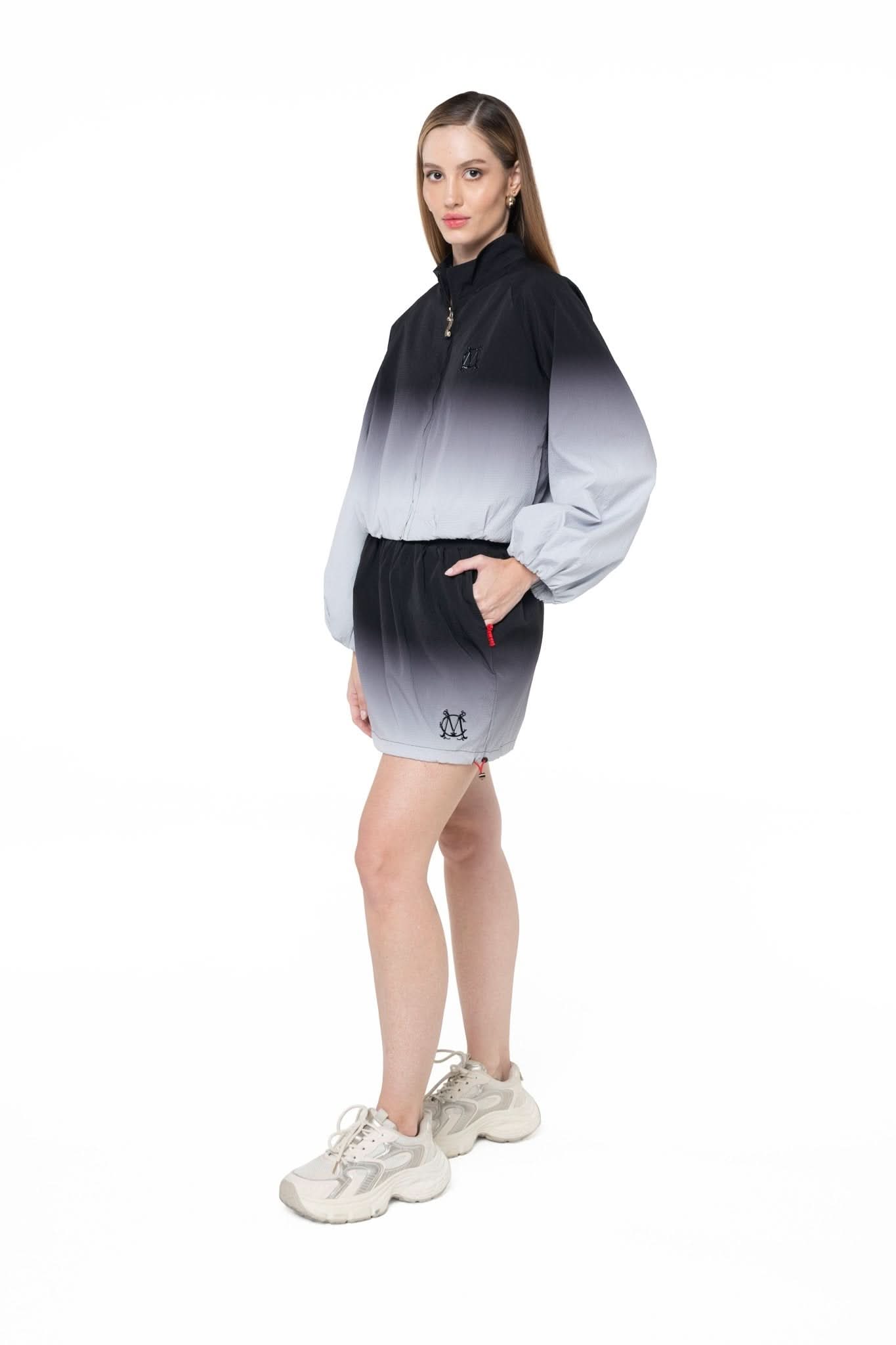 CHAQUETA MUJER GEMMA GRIS/NEGRO CLEMONT - Clemont Oficial