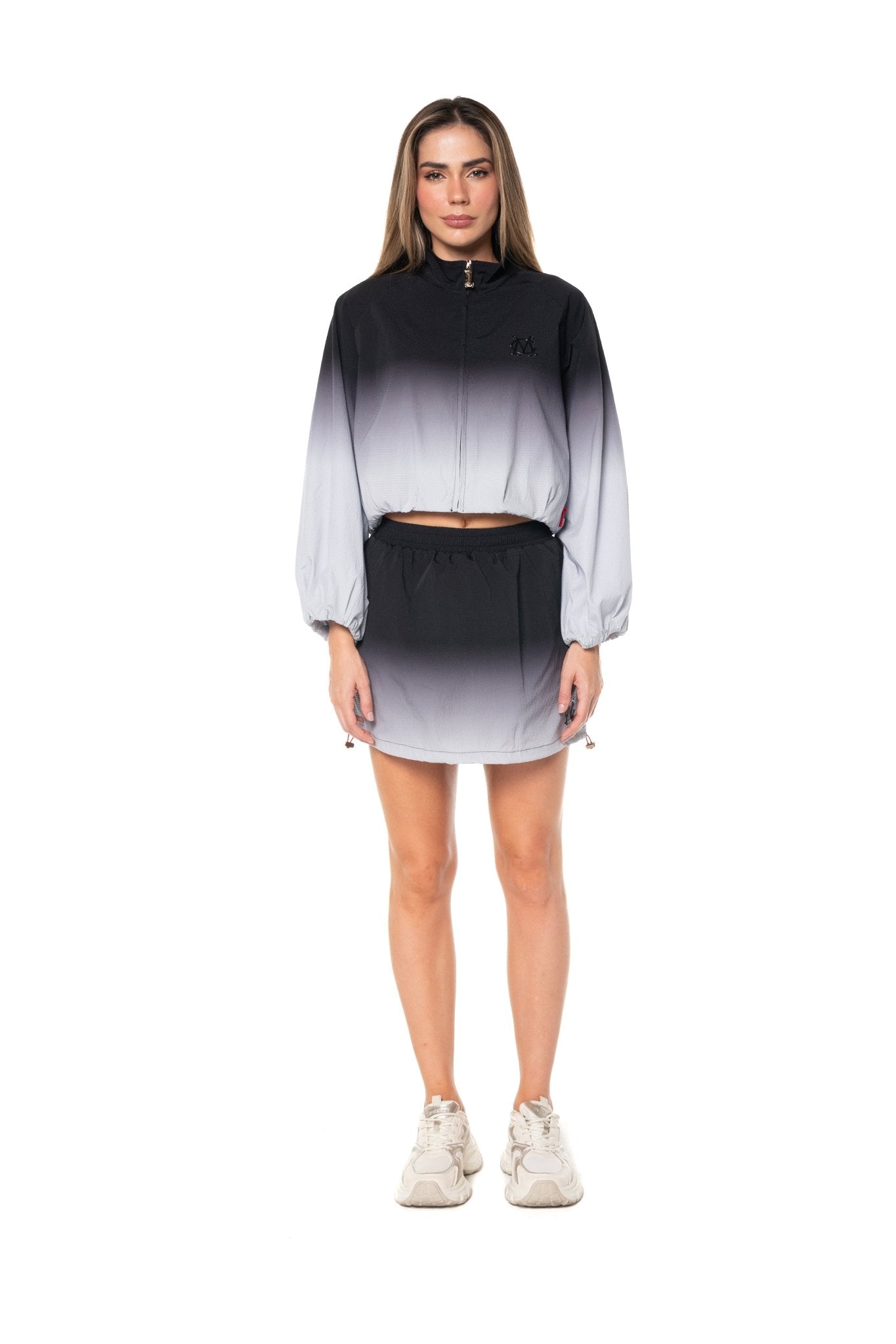 CHAQUETA MUJER GEMMA GRIS/NEGRO CLEMONT - Clemont Oficial