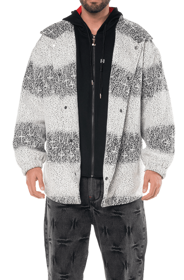 CHAQUETA SESTIERE BLANCO/NEGRO MASCULINO CLEMONT - CLEMONT.CO S.A.S.