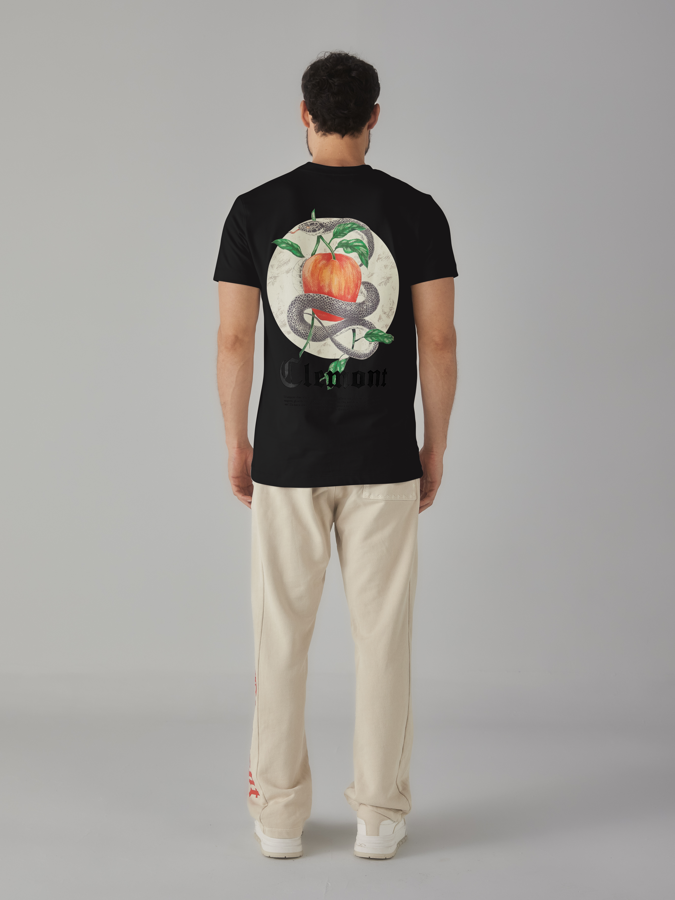 CAMISETA SERPENTE NEGRO CLEMONT