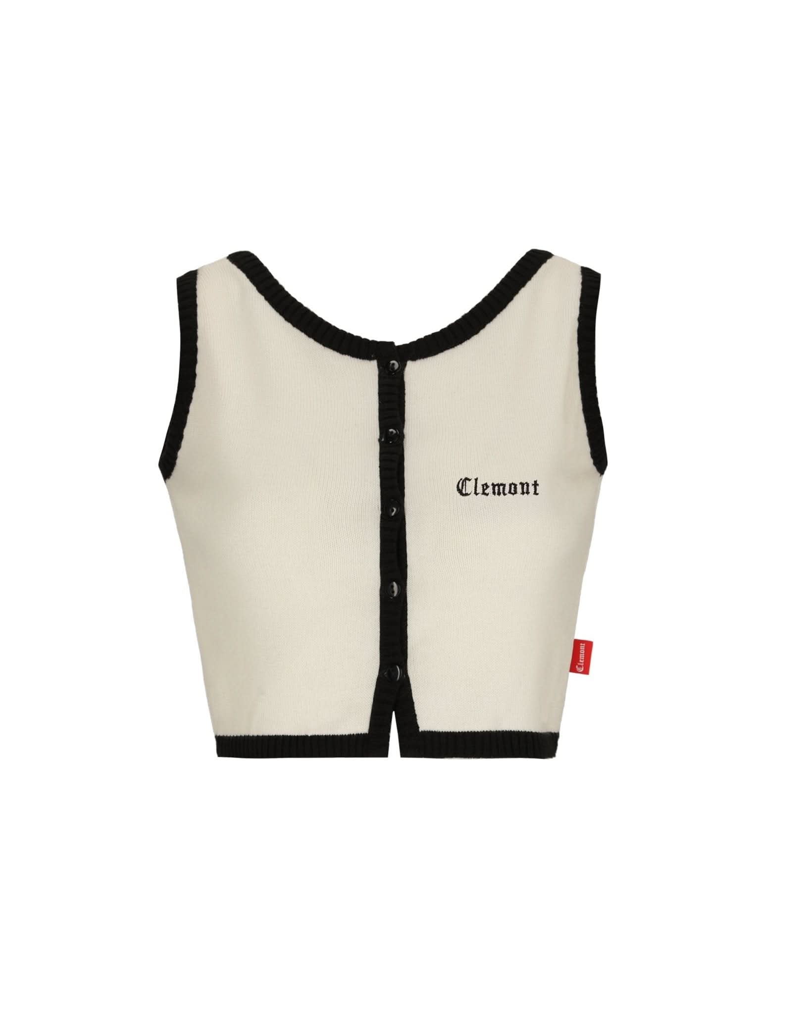 CROP TOP MUJER ELEGANZA CREMA/NEGRO CLEMONT - CLEMONT.CO S.A.S.