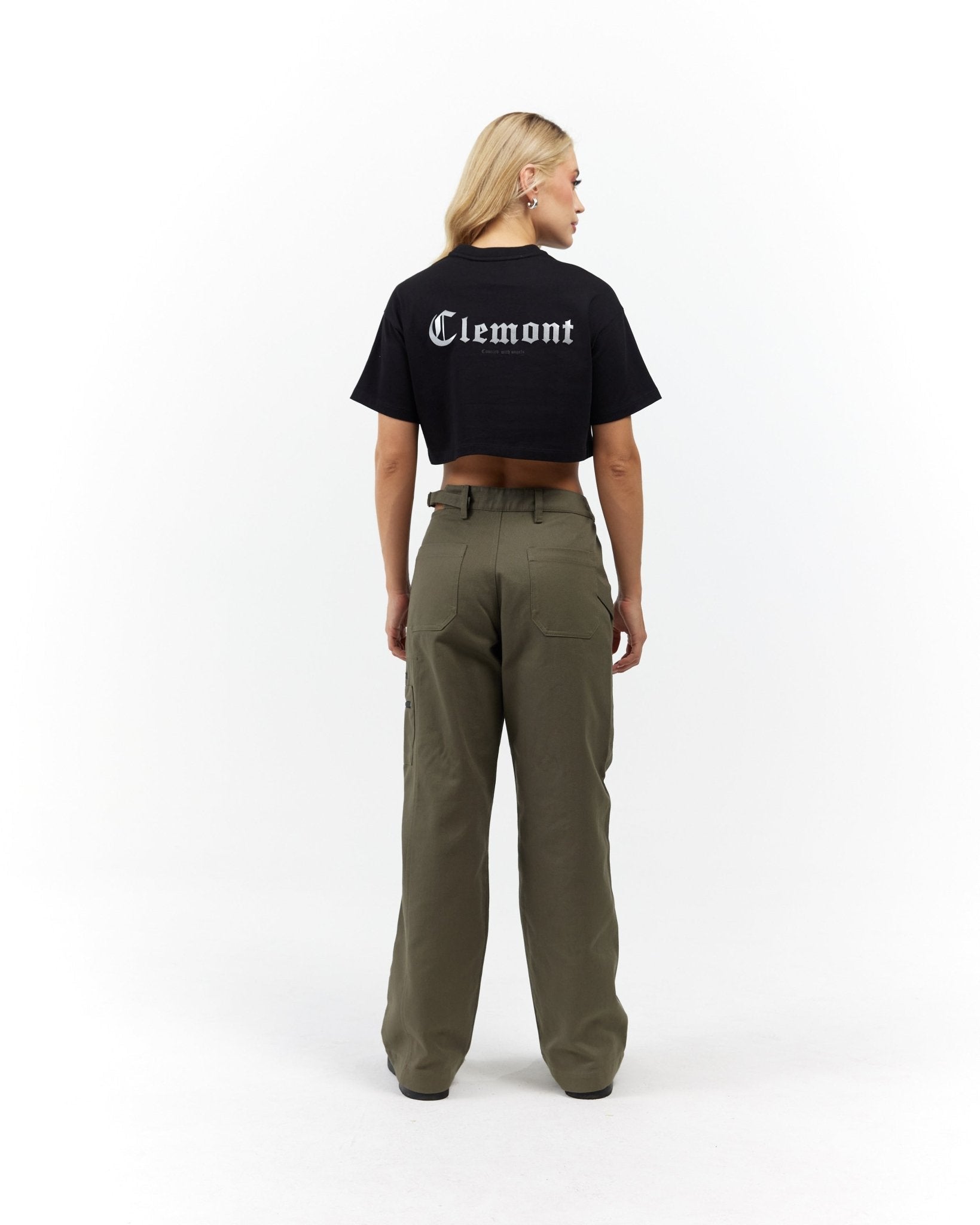 CROP TOP MUJER RAGGIANTE NEGRO CLEMONT - CLEMONT.CO S.A.S.