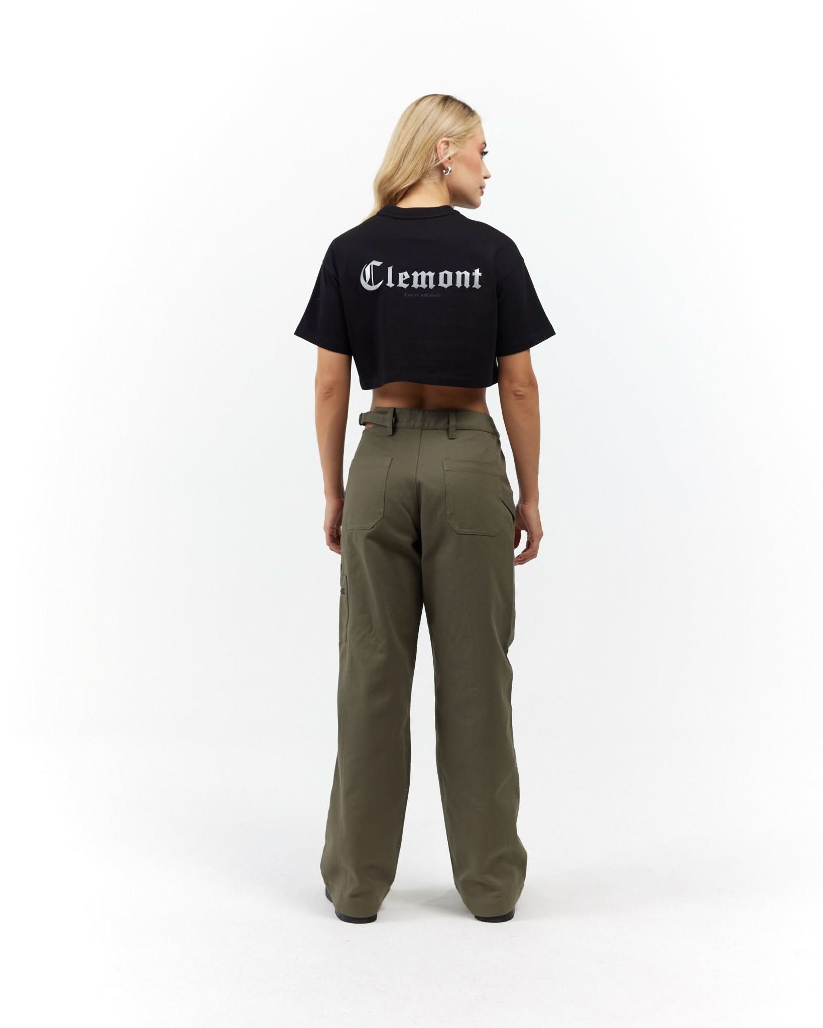 CROP TOP MUJER RAGGIANTE NEGRO CLEMONT - CLEMONT.CO S.A.S.