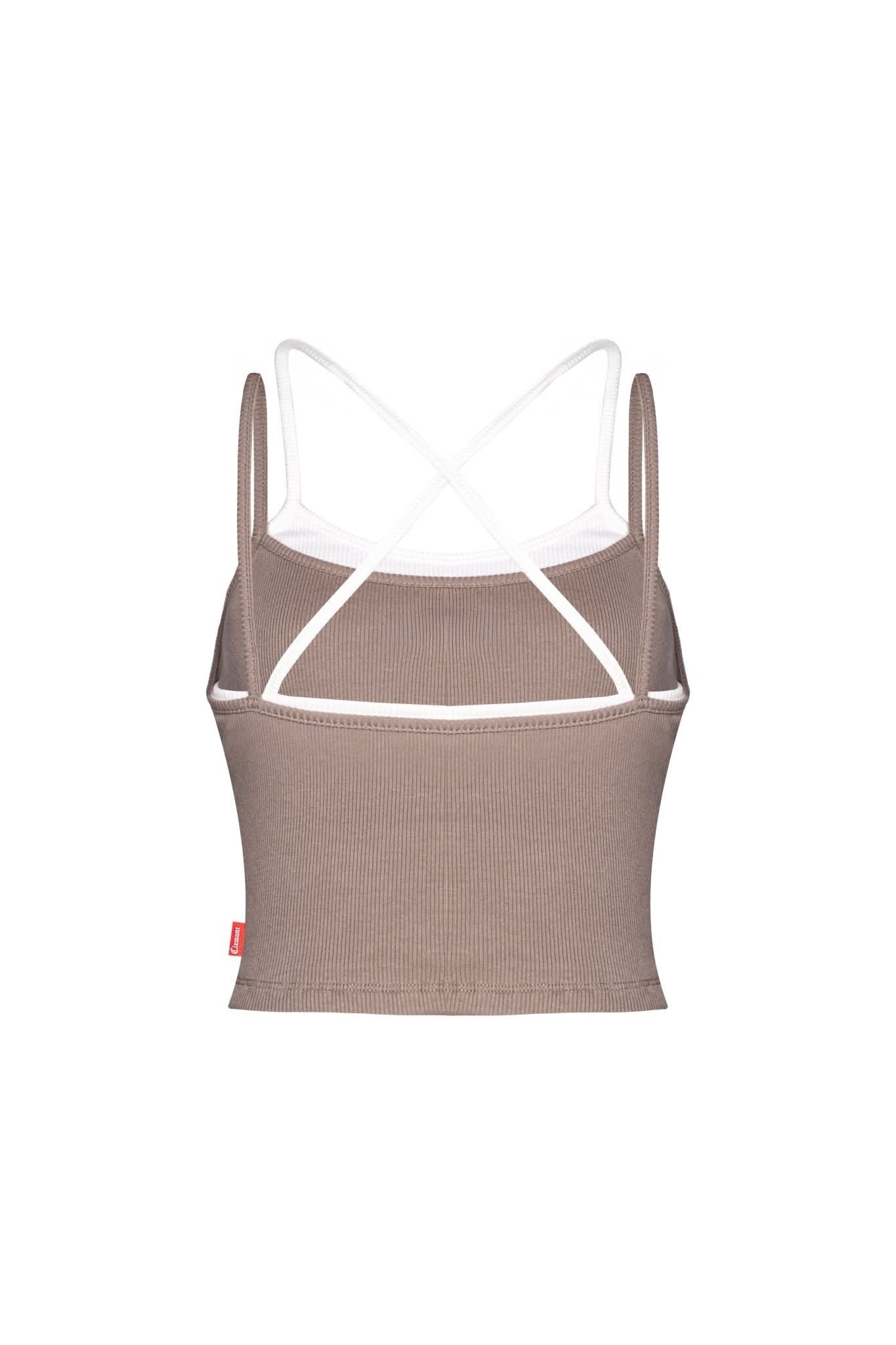 CROP TOP OSCILLARE TAUPE CLEMONT - CLEMONT.CO S.A.S.