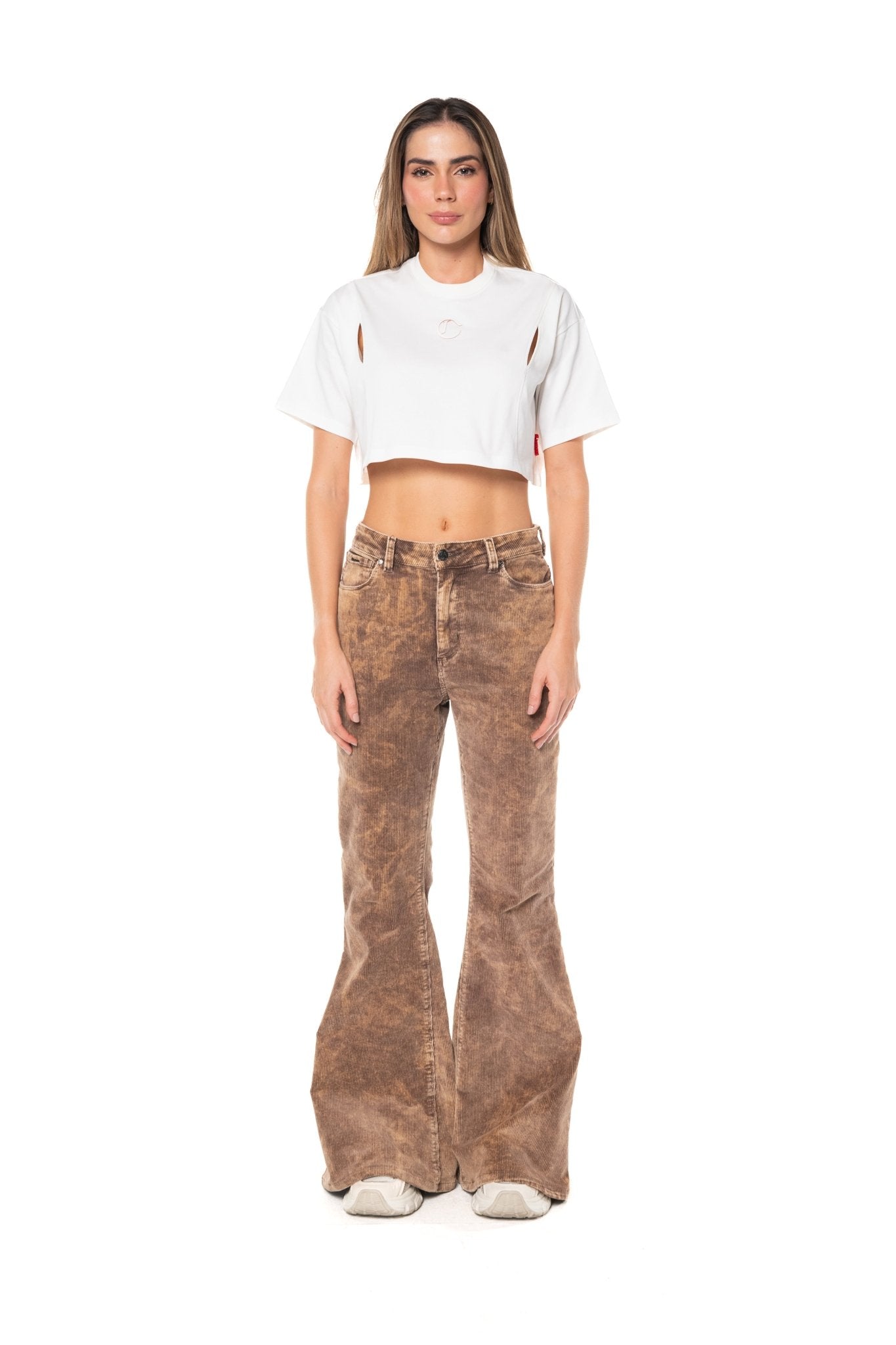 CROP TOP OVERSIZED MUJER APPOGGIO CREMA CLEMONT - Clemont Oficial