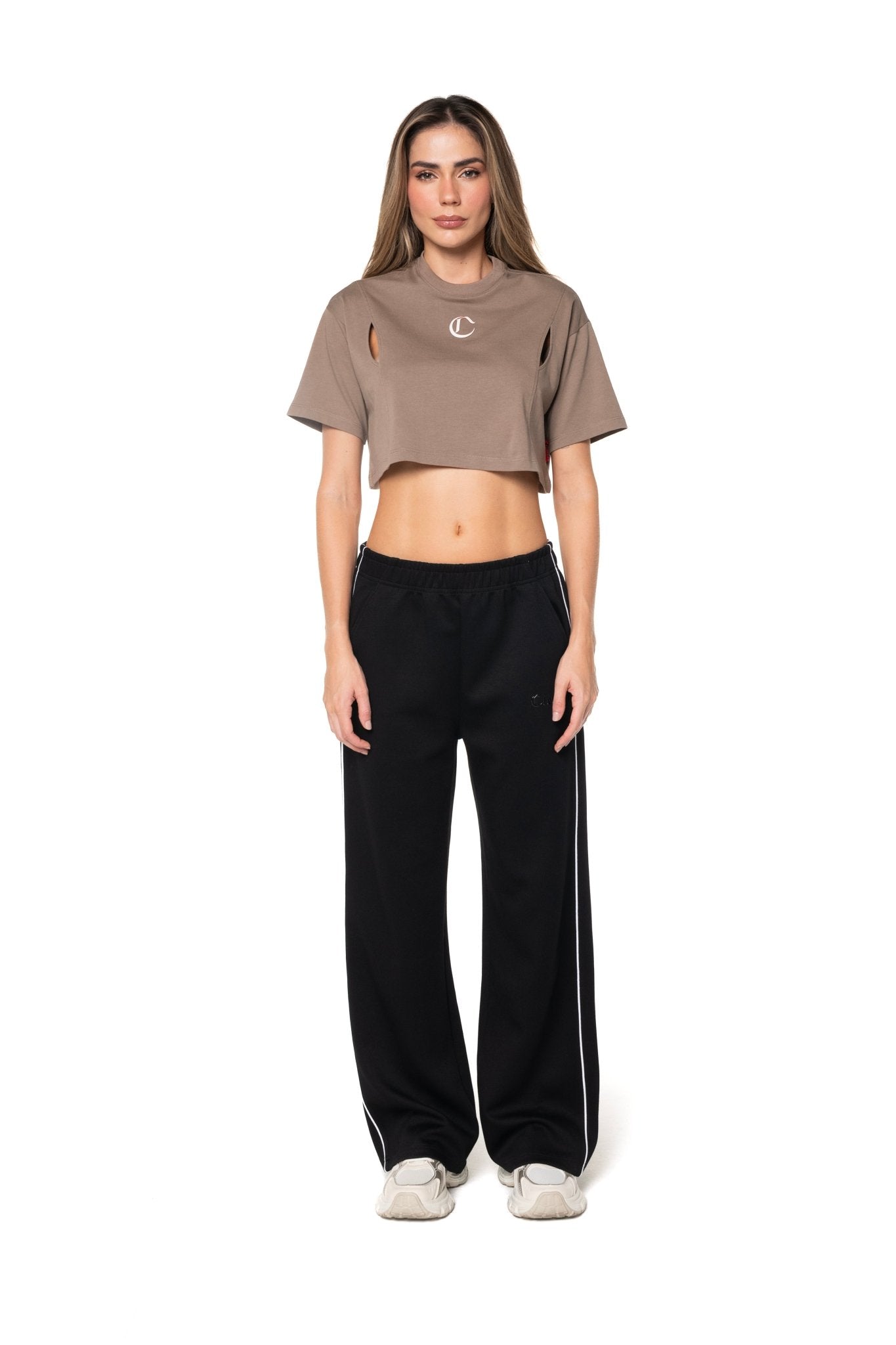 CROP TOP OVERSIZED MUJER APPOGGIO TAUPE CLEMONT - Clemont Oficial