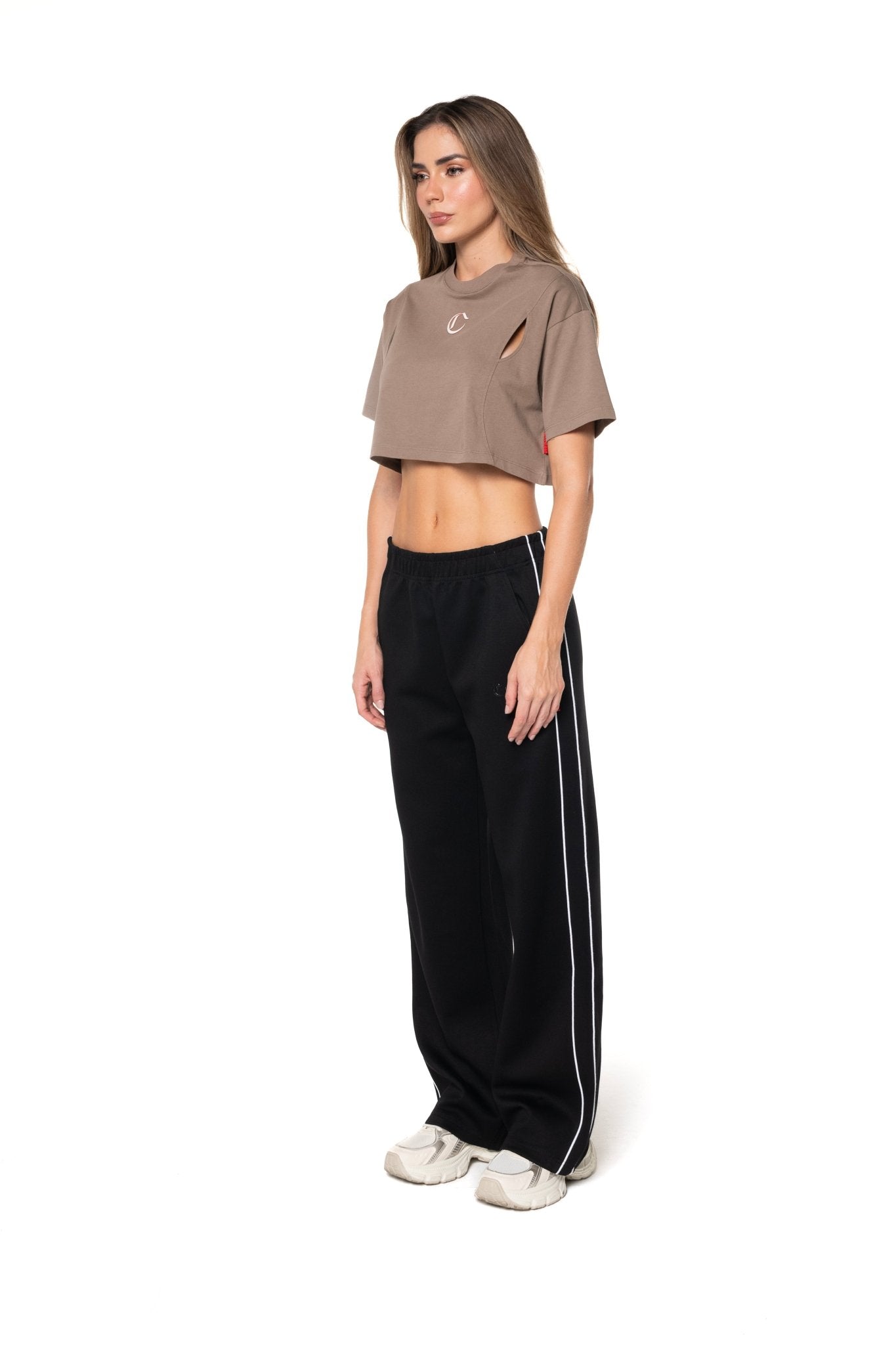 CROP TOP OVERSIZED MUJER APPOGGIO TAUPE CLEMONT - Clemont Oficial