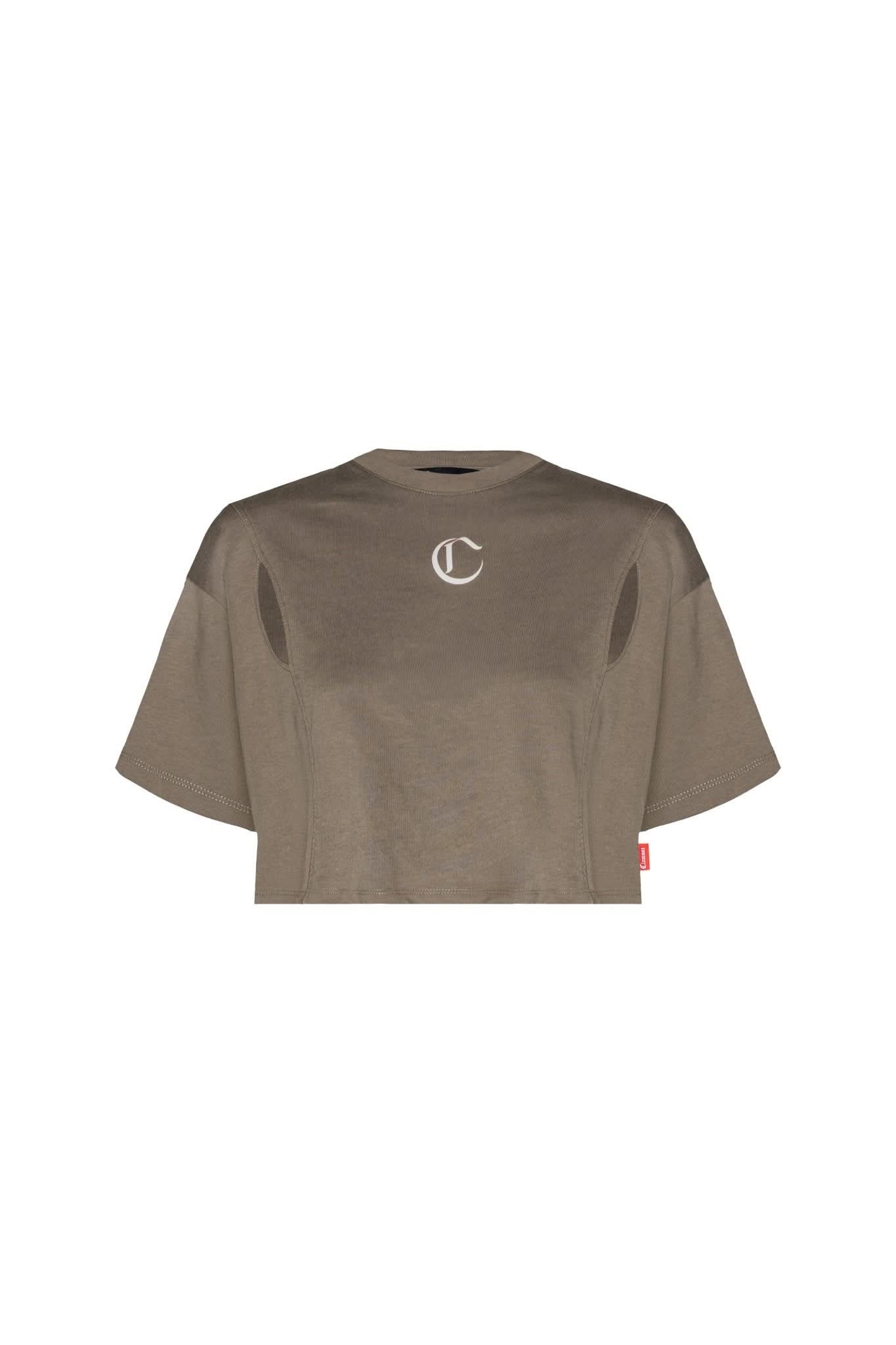 CROP TOP OVERSIZED MUJER APPOGGIO TAUPE CLEMONT - Clemont Oficial