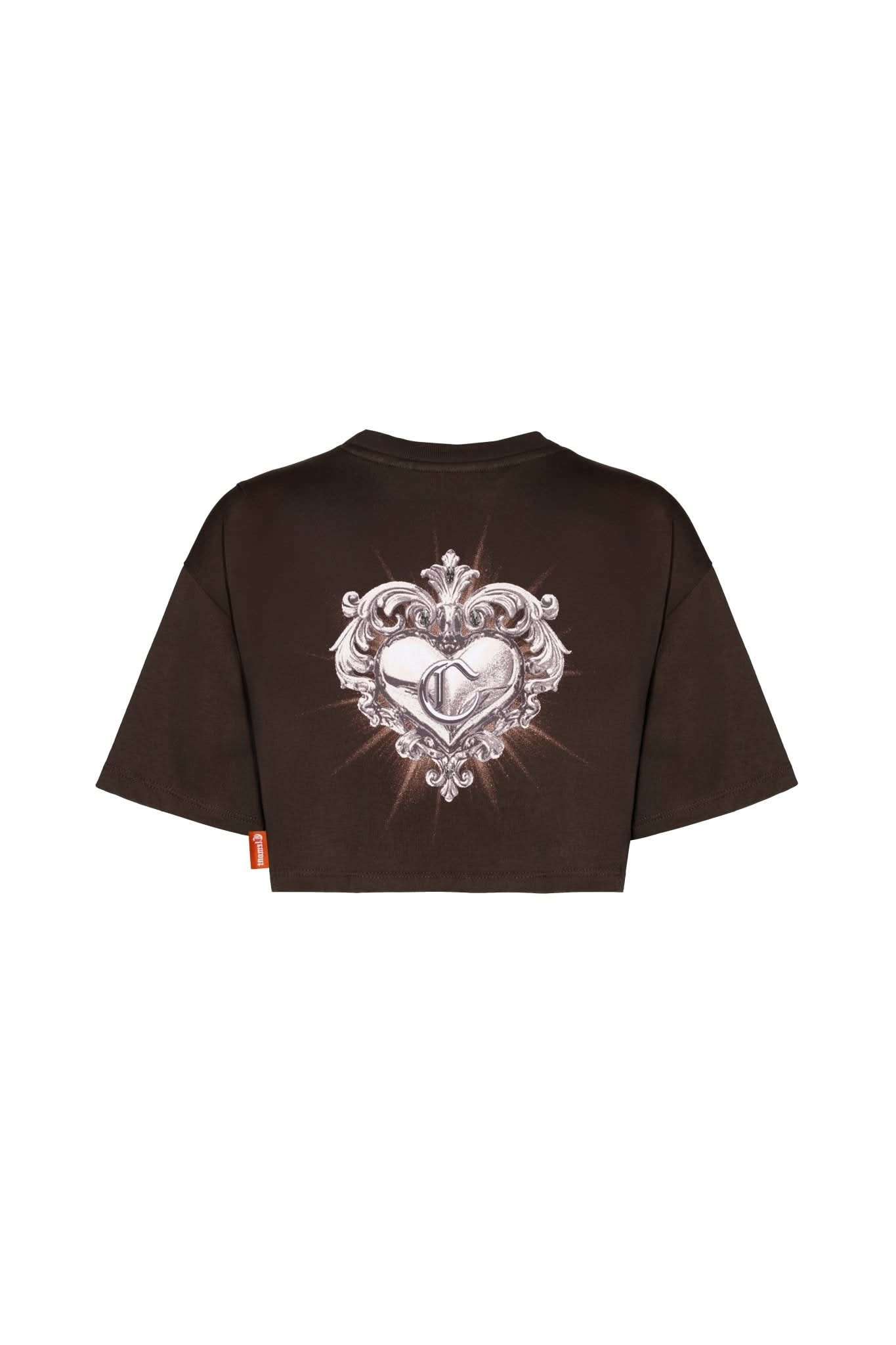 CROP TOP OVERSIZED MUJER RISTORO MOCCA CLEMONT - Clemont Oficial