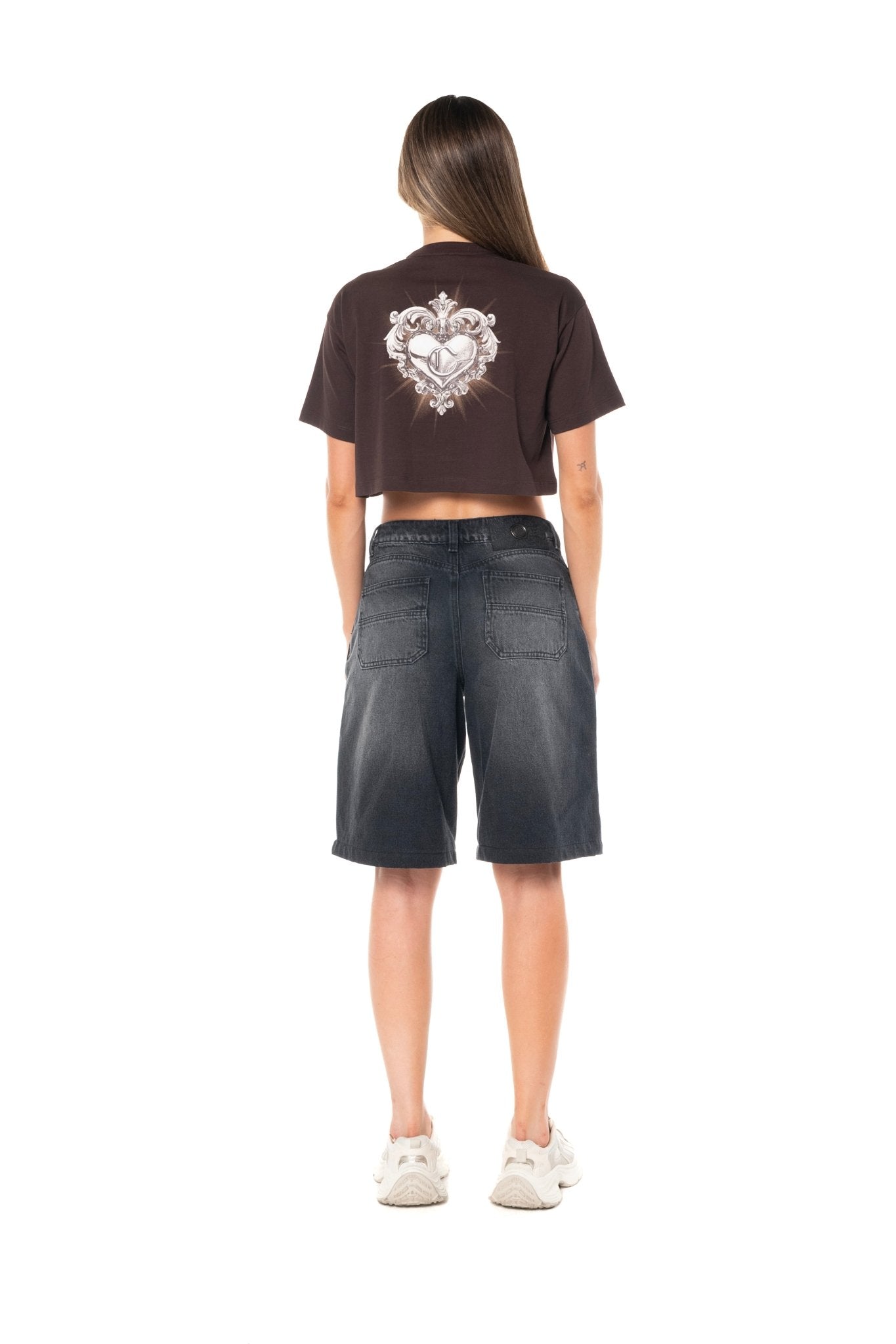 CROP TOP OVERSIZED MUJER RISTORO MOCCA CLEMONT - Clemont Oficial