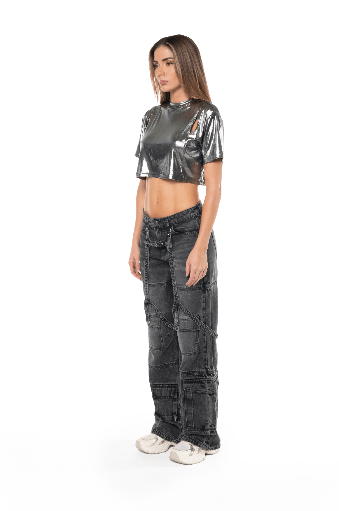 CROP TOP PLATINATO SILVER FEMENINO CLEMONT - CLEMONT.CO S.A.S.