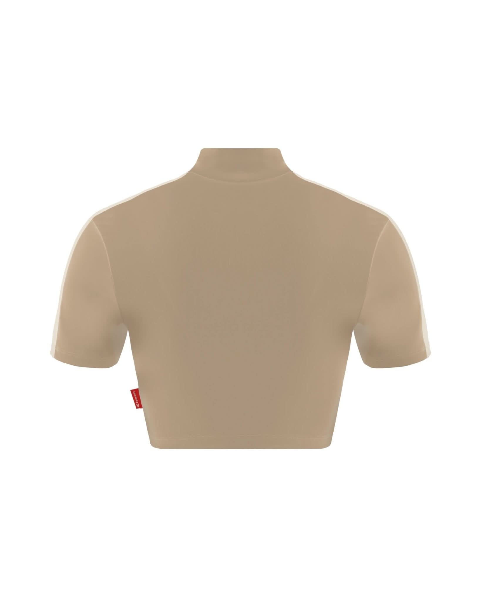 CROP TOP WOMEN LUMINOSA TAUPE CLEMONT - Clemont Oficial