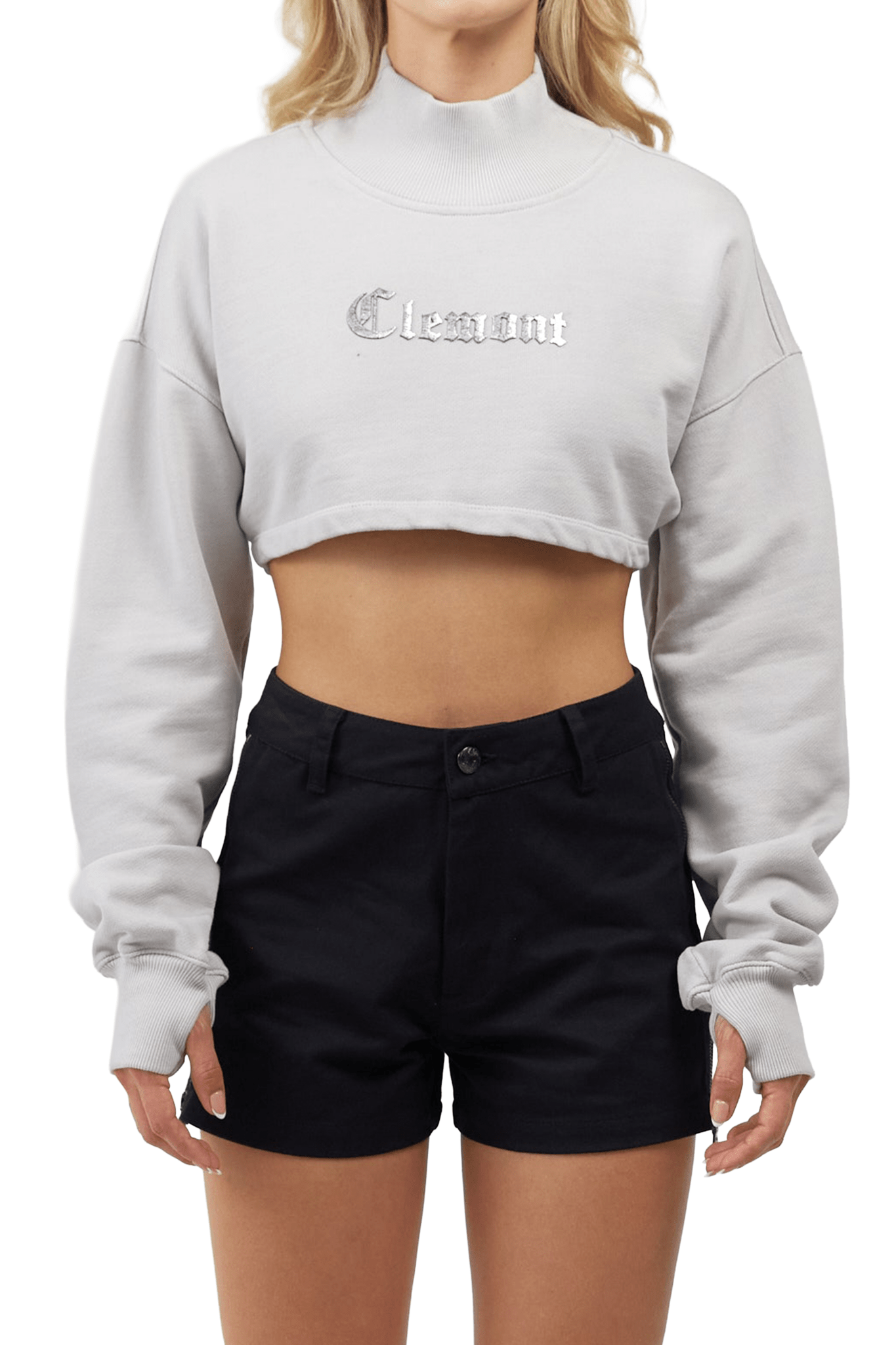 CROPPED SWEATER WOMEN BELLEZZA GREY CLEMONT - CLEMONT.CO S.A.S.