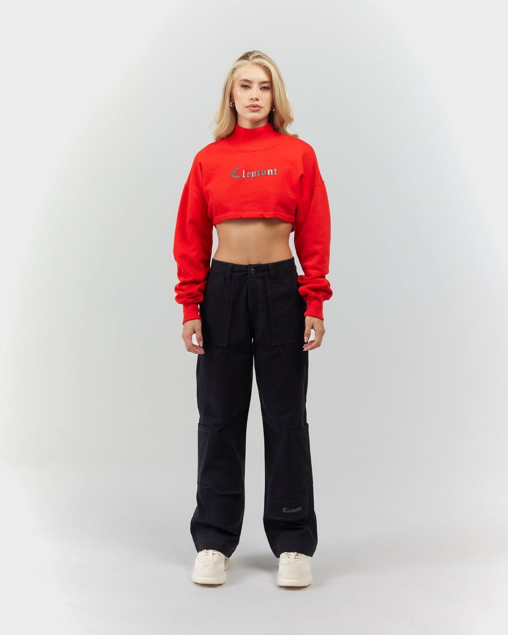 CROPPED SWEATER WOMEN BELLEZZA RED CLEMONT - CLEMONT.CO S.A.S.
